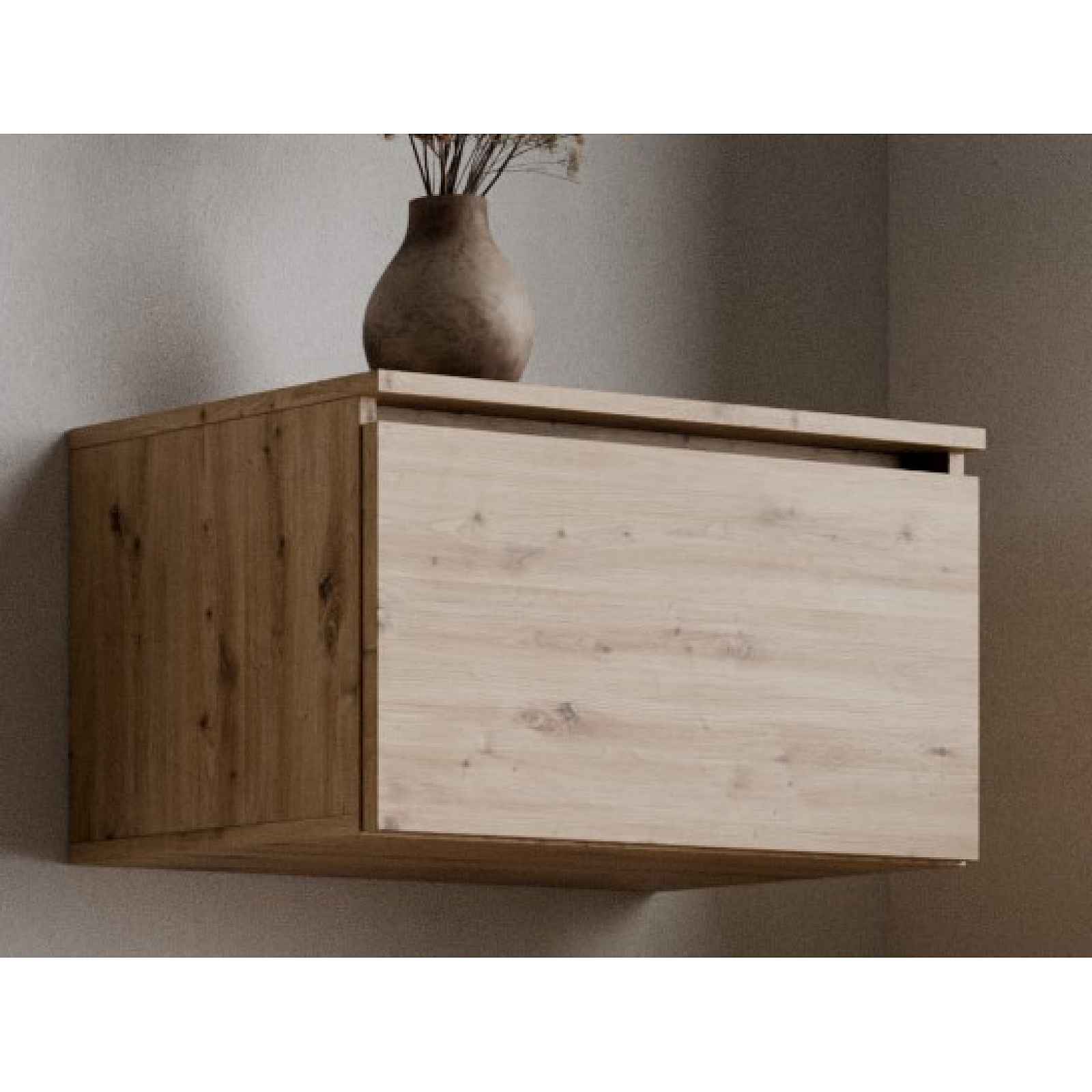 Nástěnná skříňka Asko Living, 60 cm, dub artisan
