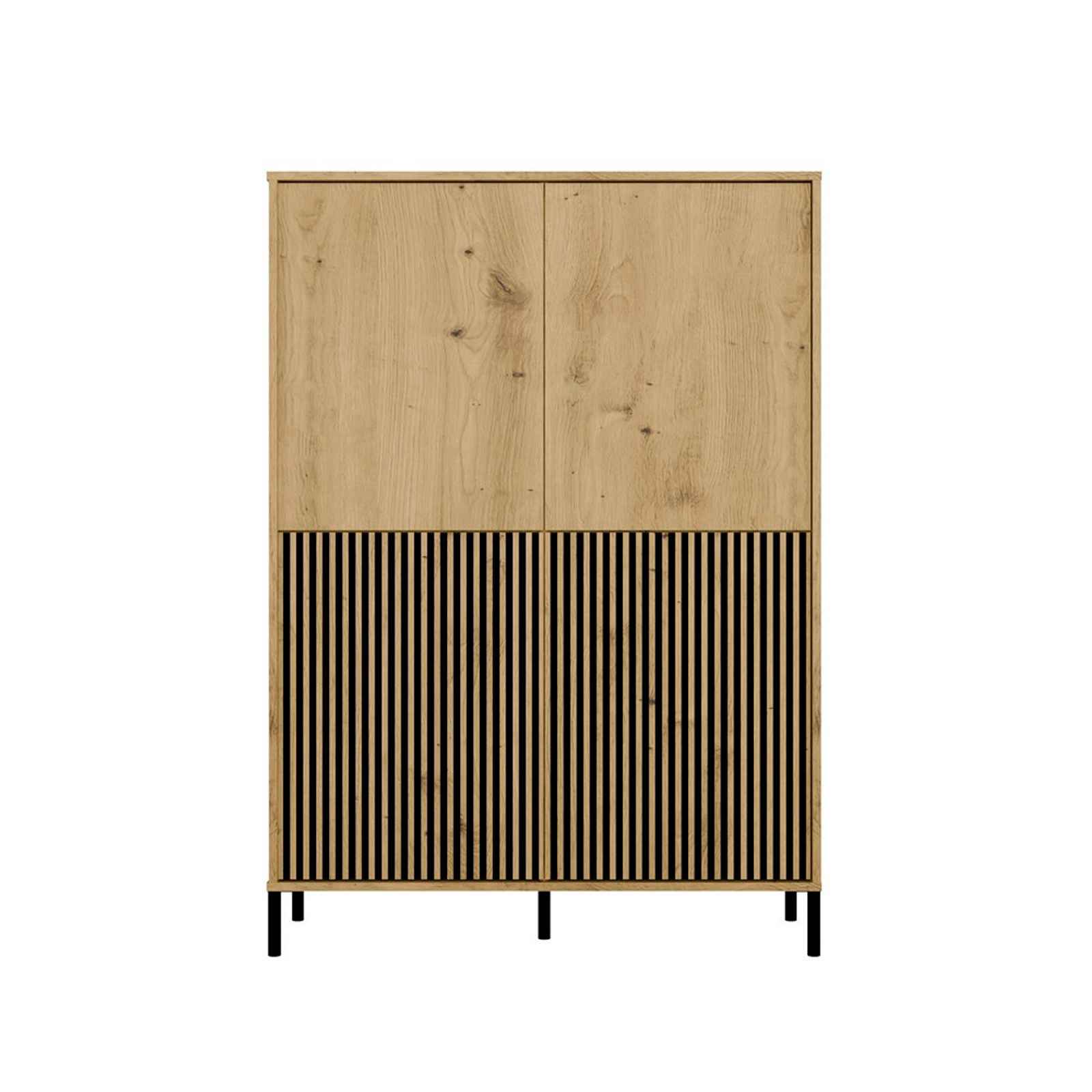 Policový regál KAMARO 4DK SLIM/hladký - dub artisan