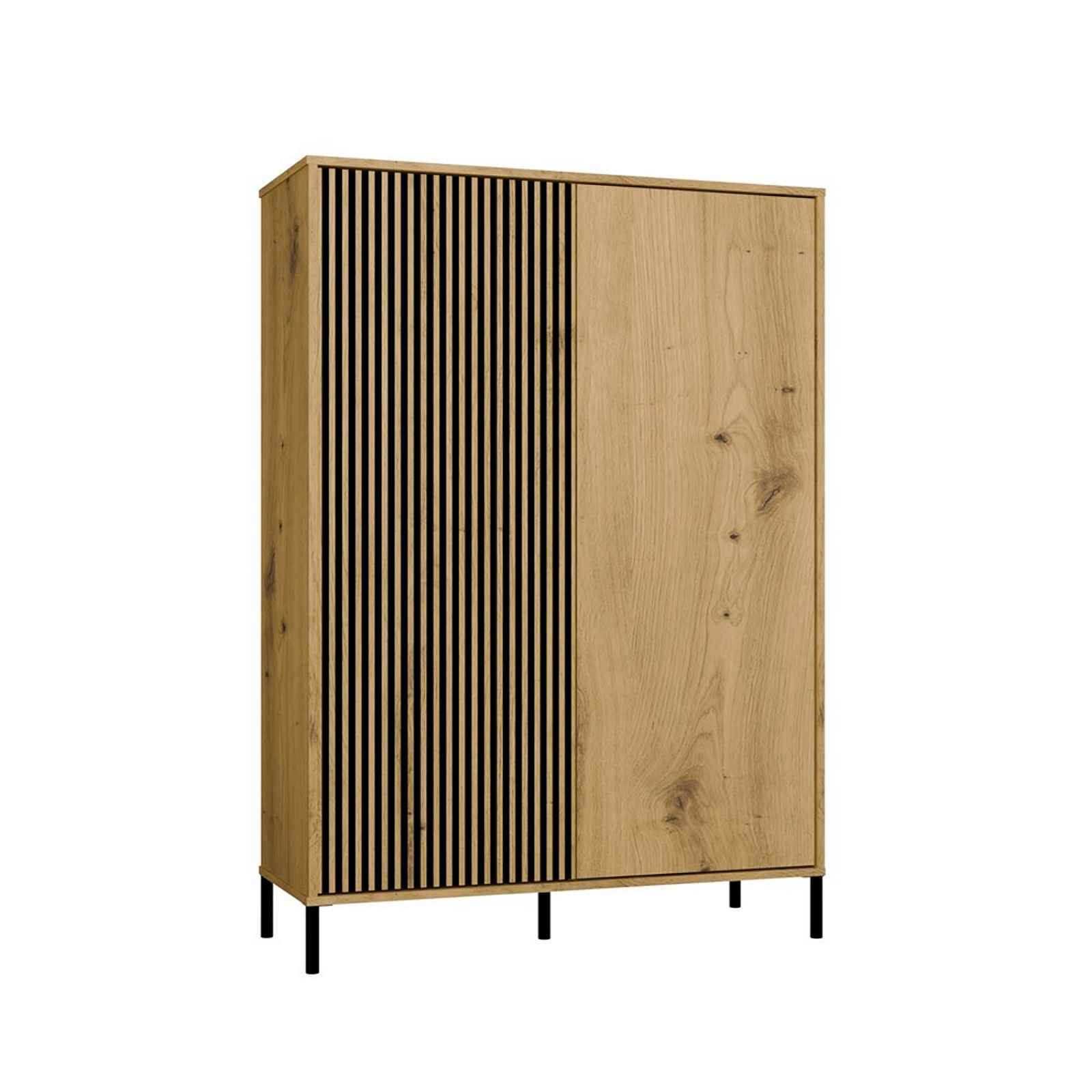 Policový regál KAMARO 2DD SLIM/hladký - dub artisan