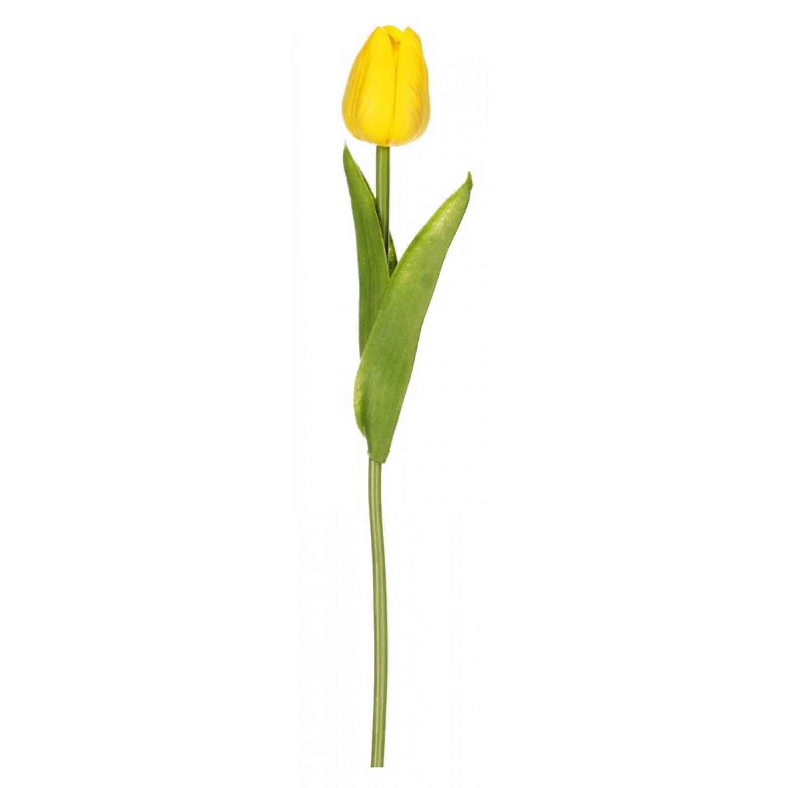 Umělá květina Tulipán 34 cm, žlutá