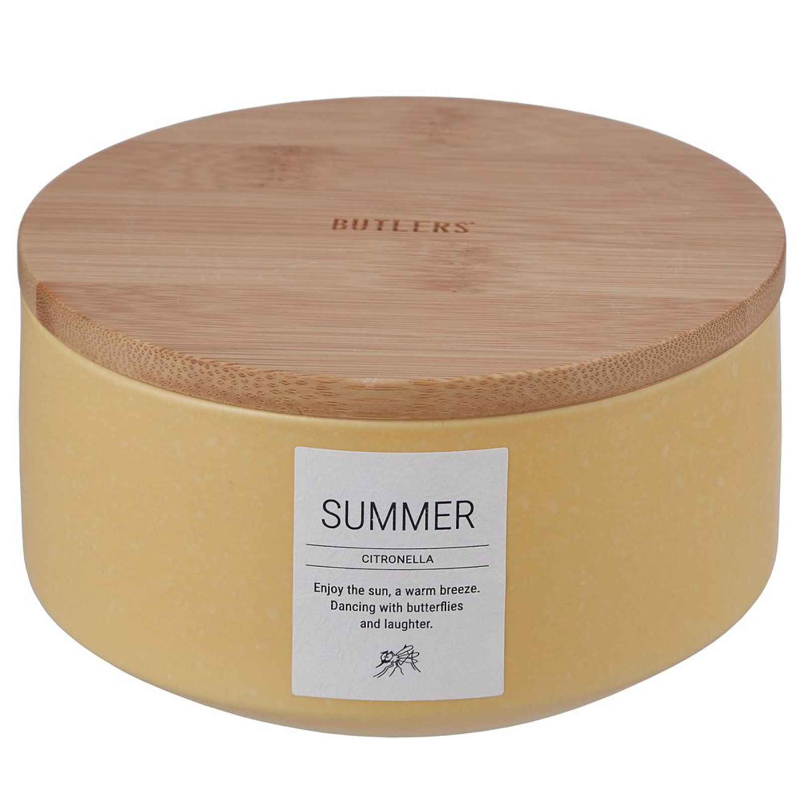 Butlers SUMMER Vonná svíčka citronová tráva 14 cm