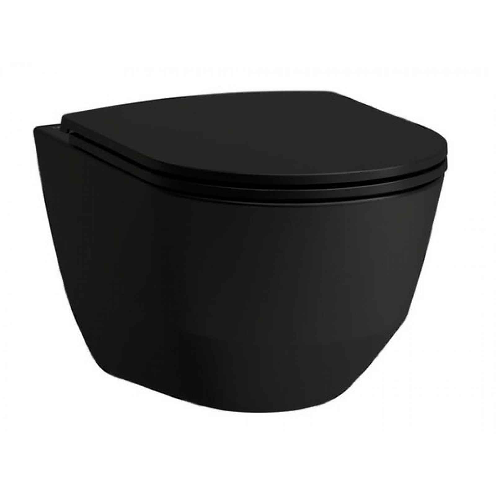 Wc závěsné Laufen Pro vodorovný odpad 53x36x34,5 cm černá mat H8209640000001
