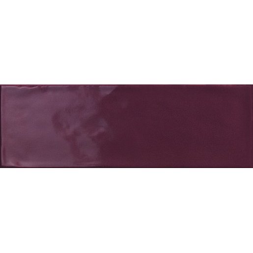 Obklad Ragno Brick glossy purple 10x30 cm lesk BGR4JF