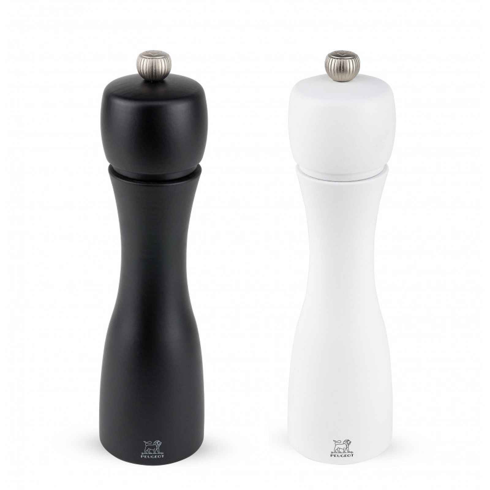 Peugeot Tahiti set na pepř a sůl, černá / bílá, 21 cm