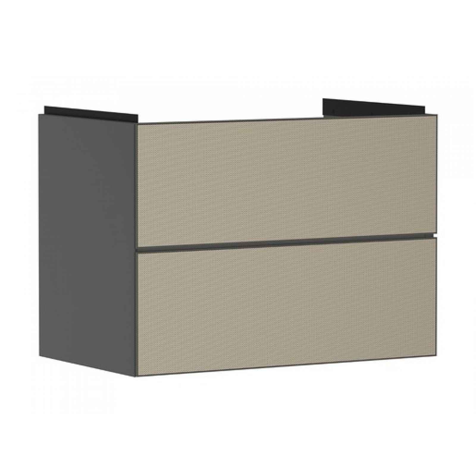 Skříňka pod umyvadlo bez umyvadla Hansgrohe Xevolos E 78x57,5x47,5 cm břidlicová matná šedá mat 54180390