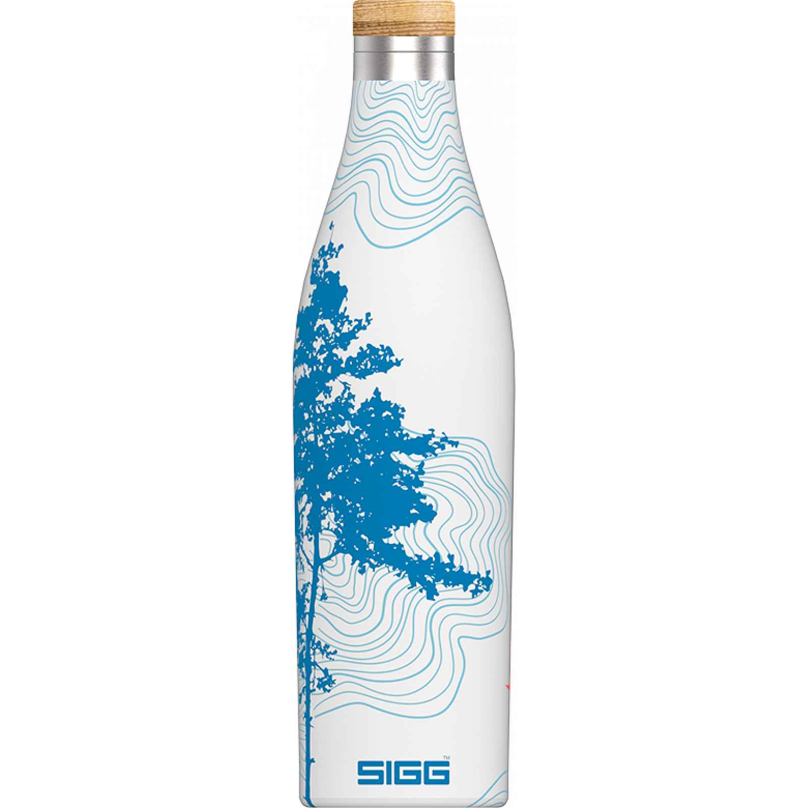 Sigg Dvoustěnná nerezová láhev na vodu Meridian Sumatra Tree, 0,5 l 8971.00
