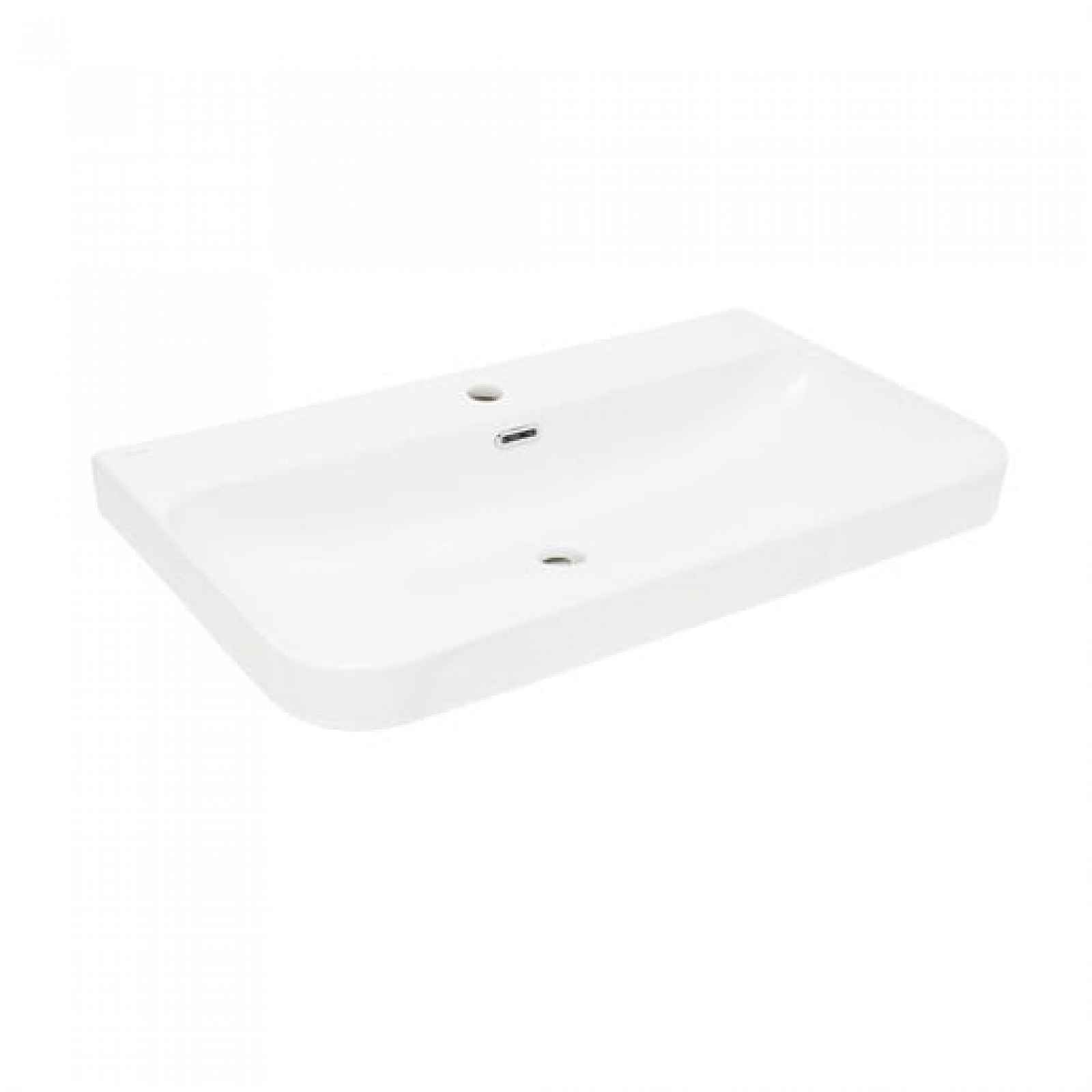 Nábytkové umyvadlo SAT Fusion 81x46 cm otvor pro baterii uprostřed SATFUS8046