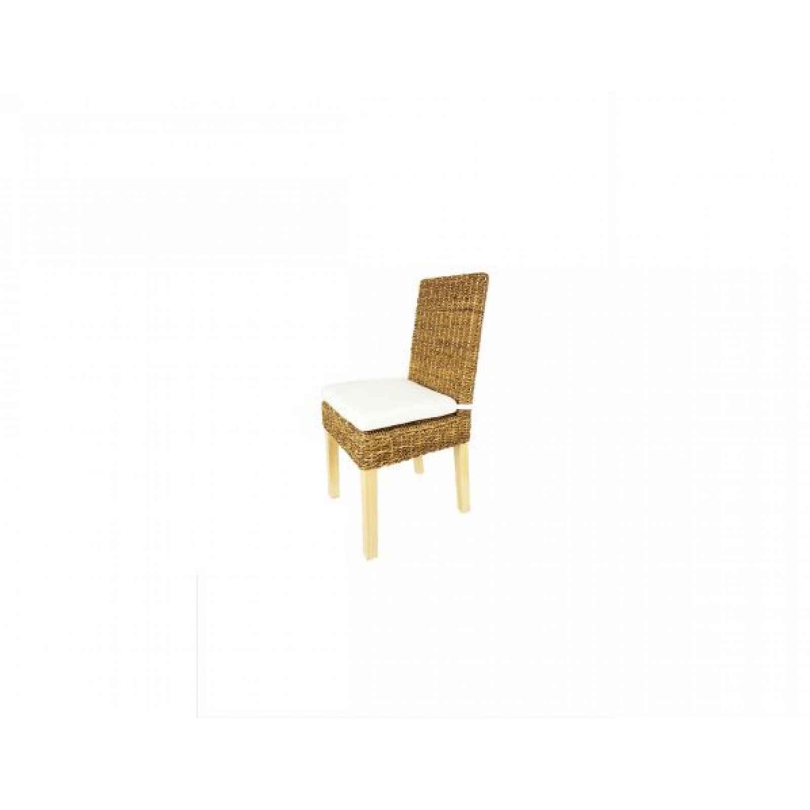 Ratanová židle SEATTLE NATUR, konstrukce borovice, hnědá