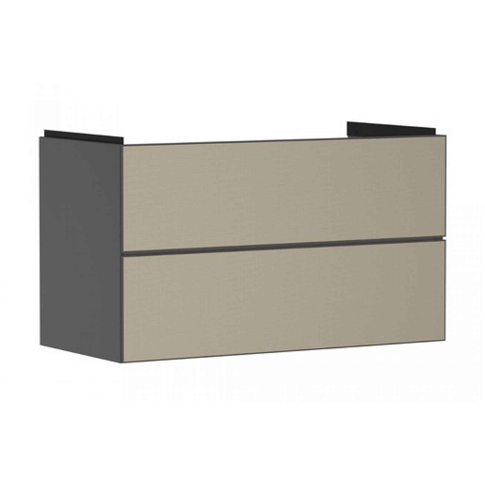 Skříňka pod umyvadlo bez umyvadla Hansgrohe Xevolos E 98x57,5x47,5 cm břidlicová matná šedá mat 54183390