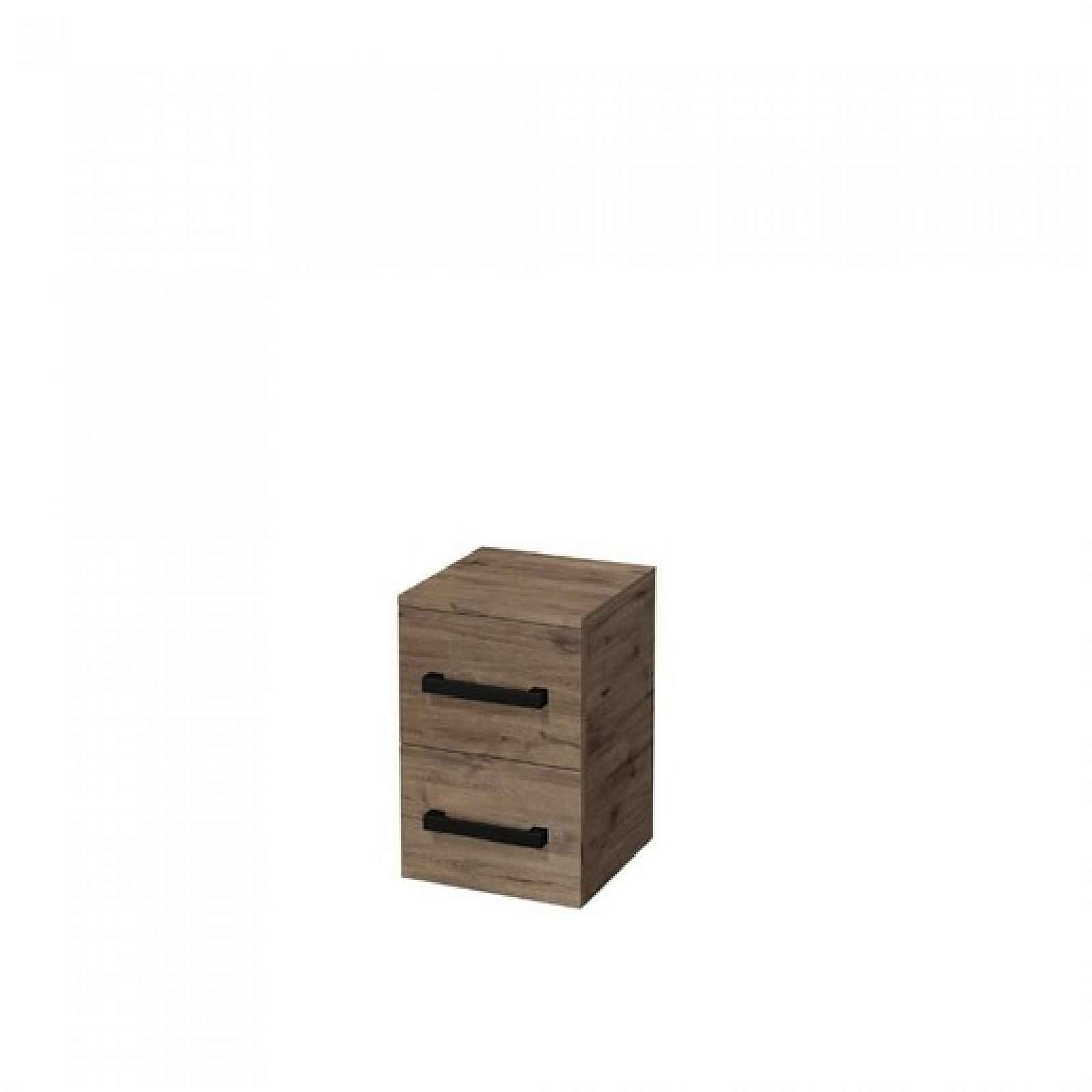 Koupelnová skříňka nízká SAT Cube Way 32,5x51x33 cm dub Wellington mat CUBE3CN32DW