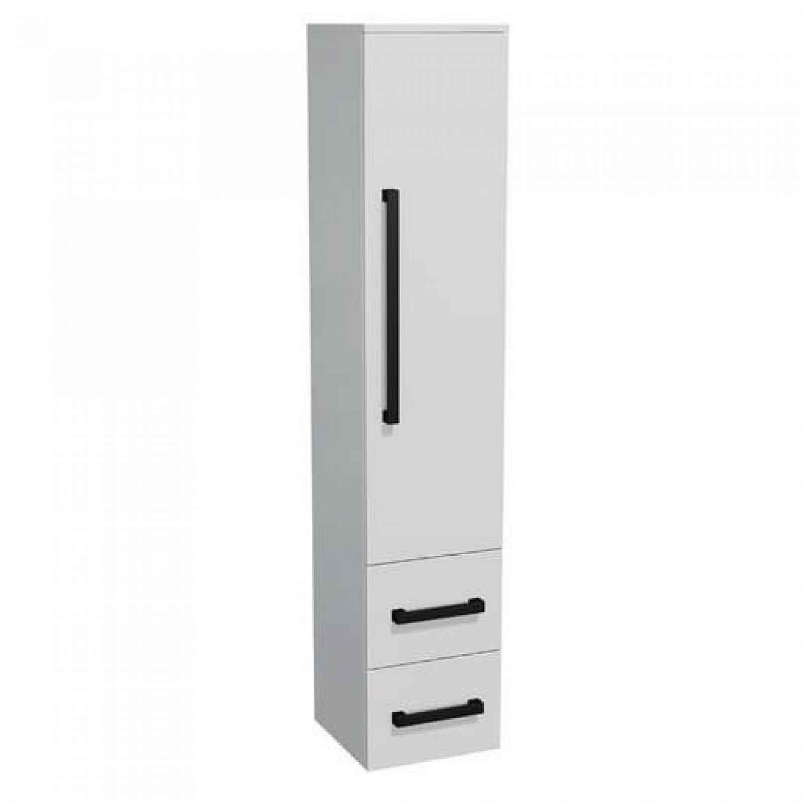 Koupelnová skříňka vysoká SAT Cube Way 35x163x33 cm bílá lesk lesk/mat CUBE3CV35BL