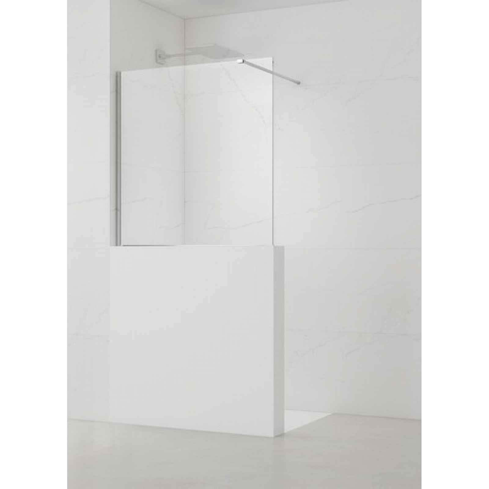 Sprchová zástěna SAT Walk-in 110x100 cm na sníženou příčku SATWIS110