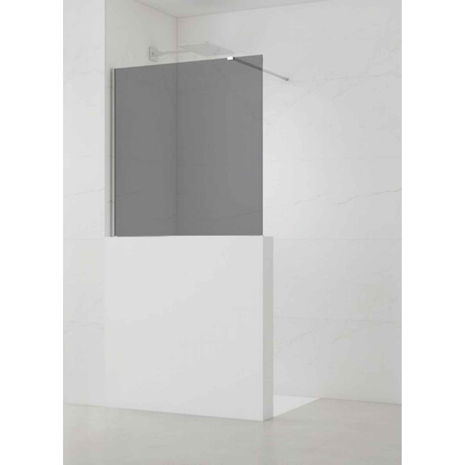 Sprchová zástěna SAT Walk-in 90x100 cm na sníženou příčku SATWIS90KS