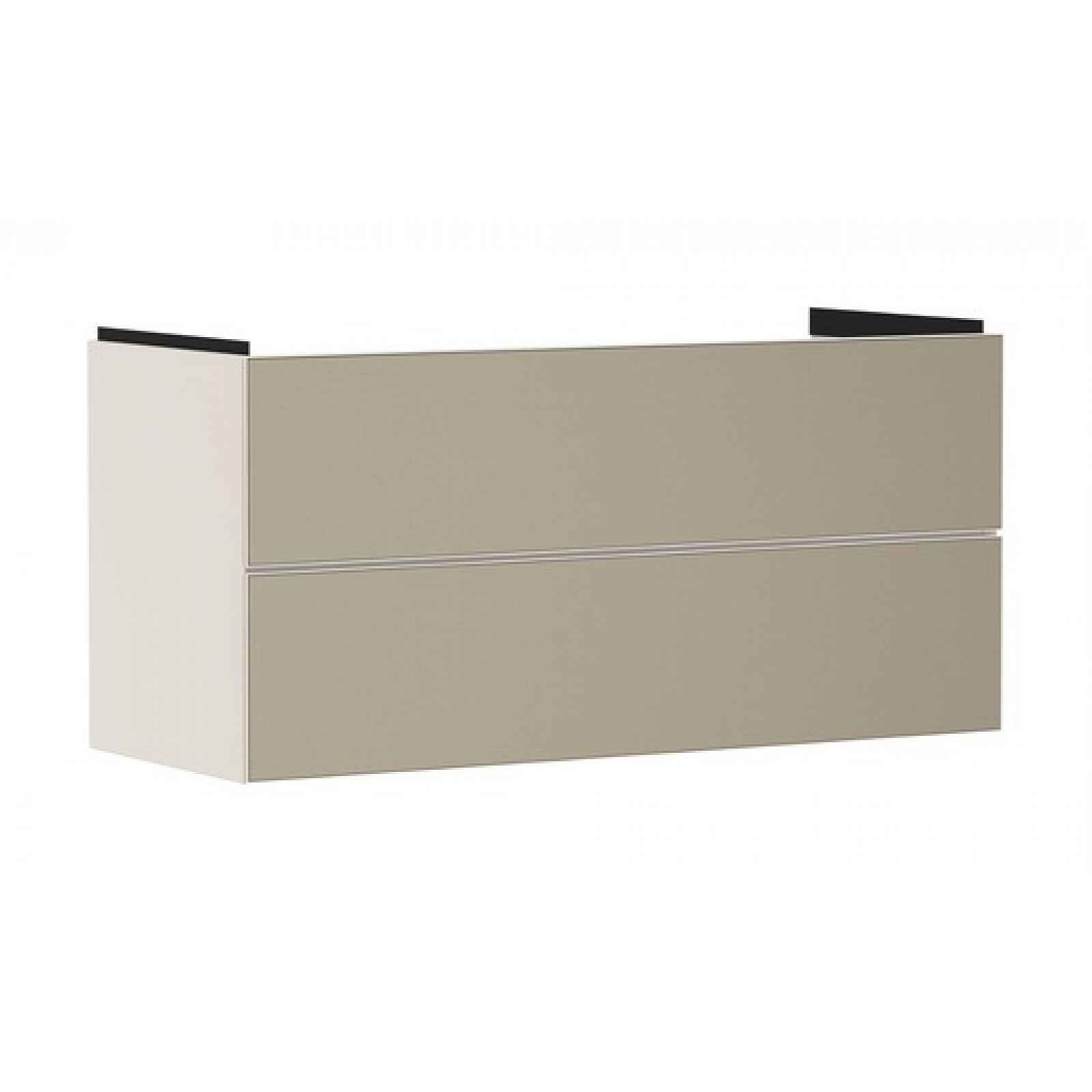 Skříňka pod umyvadlo bez umyvadla Hansgrohe Xevolos E 118x57,5x47,5 cm písková matná béžová mat 54185390