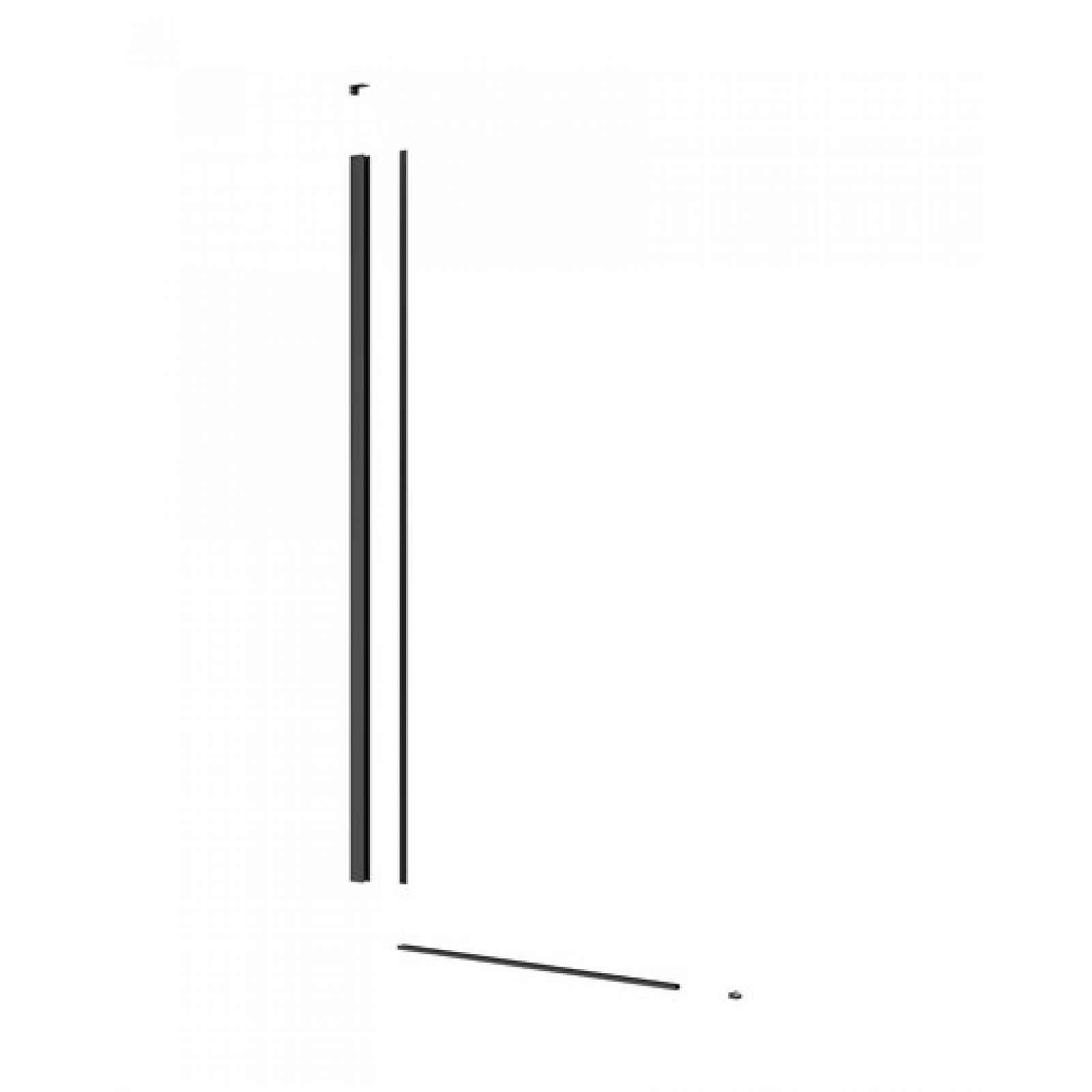 Set pro snížený walk-in výška 100 cm SAT černá SATWISPROFILC