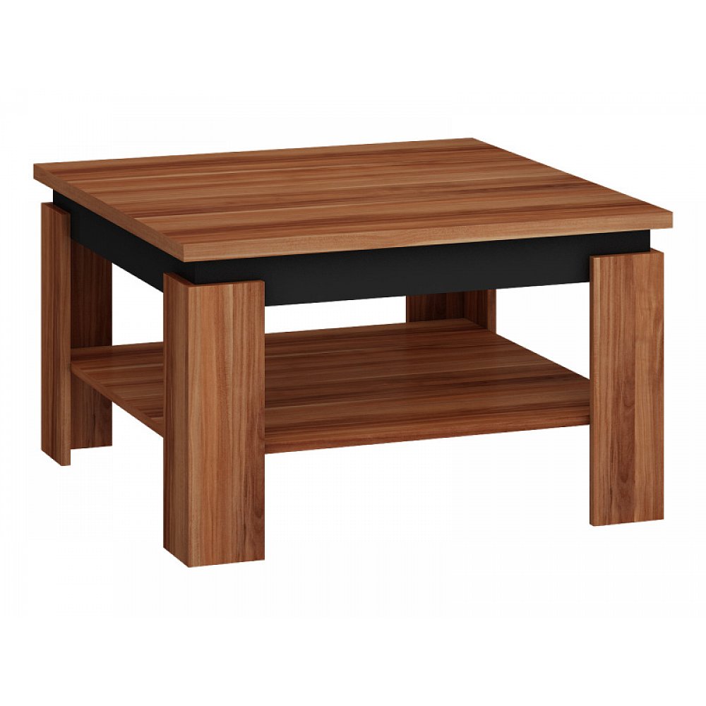 Konferenční stolek ALFA, švestka wallis/černý lesk