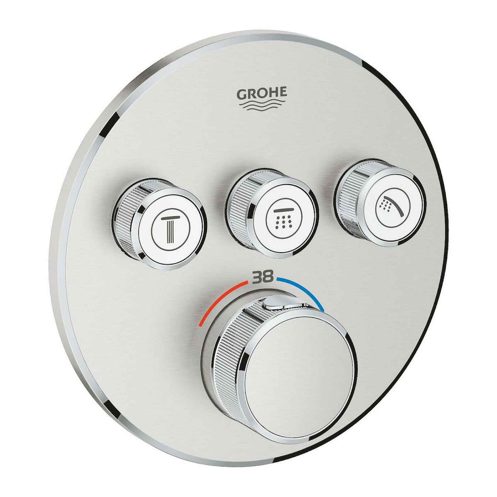 Termostat Grohe Smart Control s termostatickou baterií supersteel 29121DC0