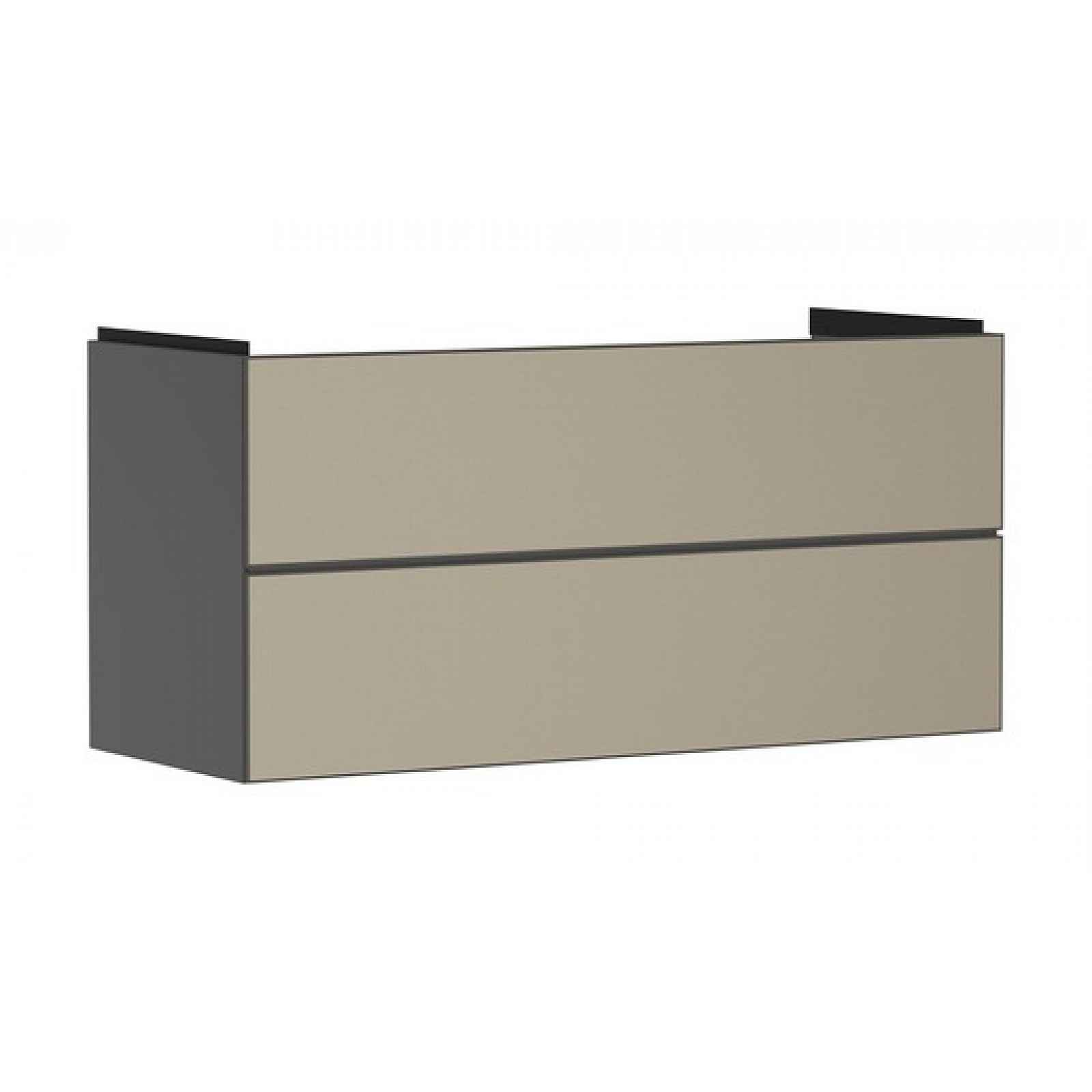 Skříňka pod umyvadlo bez umyvadla Hansgrohe Xevolos E 118x57,5x47,5 cm břidlicová matná šedá mat 54186390
