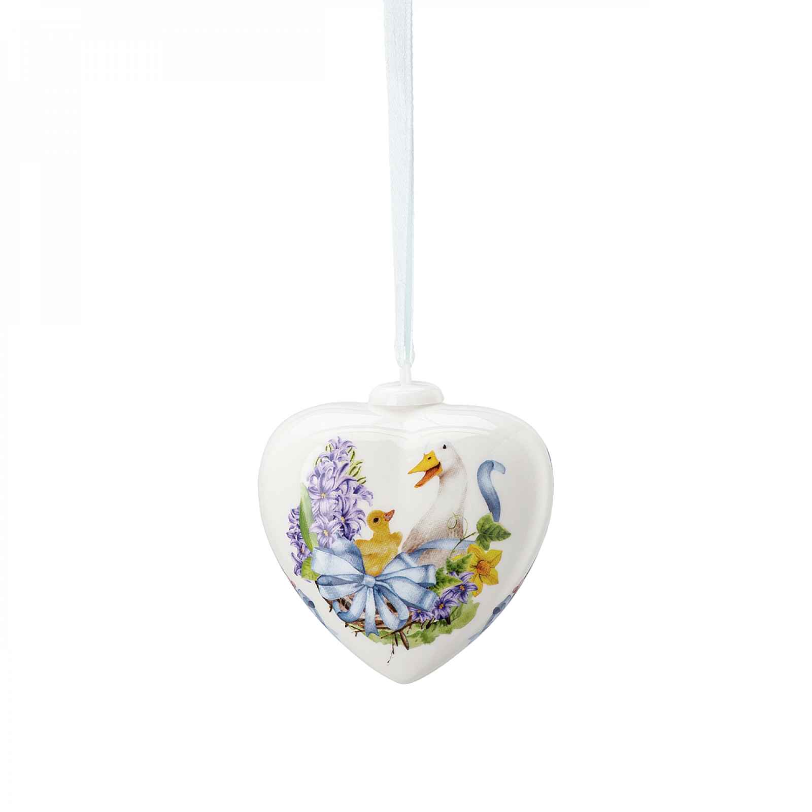 Rosenthal Velikonoční porcelánová závěsná dekorace srdce "Husy", 7 cm 02256-724079-27841