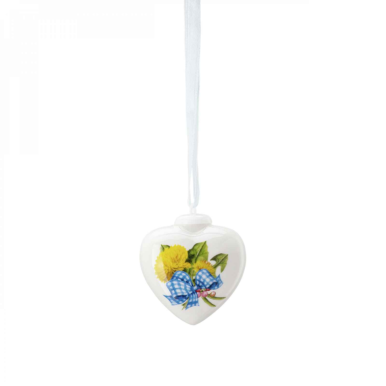 Rosenthal Velikonoční porcelánová závěsná dekorace mini srdíčko "Pampeliška", 4,5 cm 02256-727119-27840