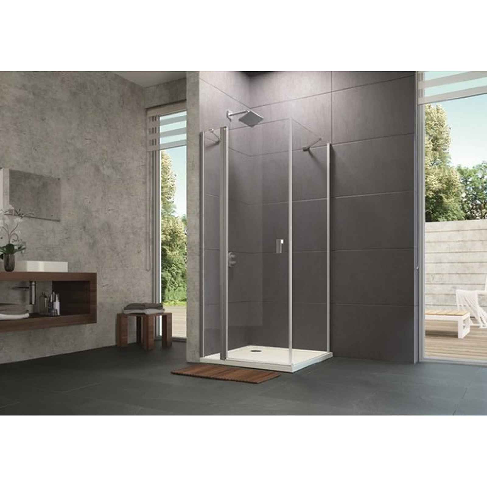 Sprchové dveře 90 cm Hüppe Design pure 8P0705.092.322