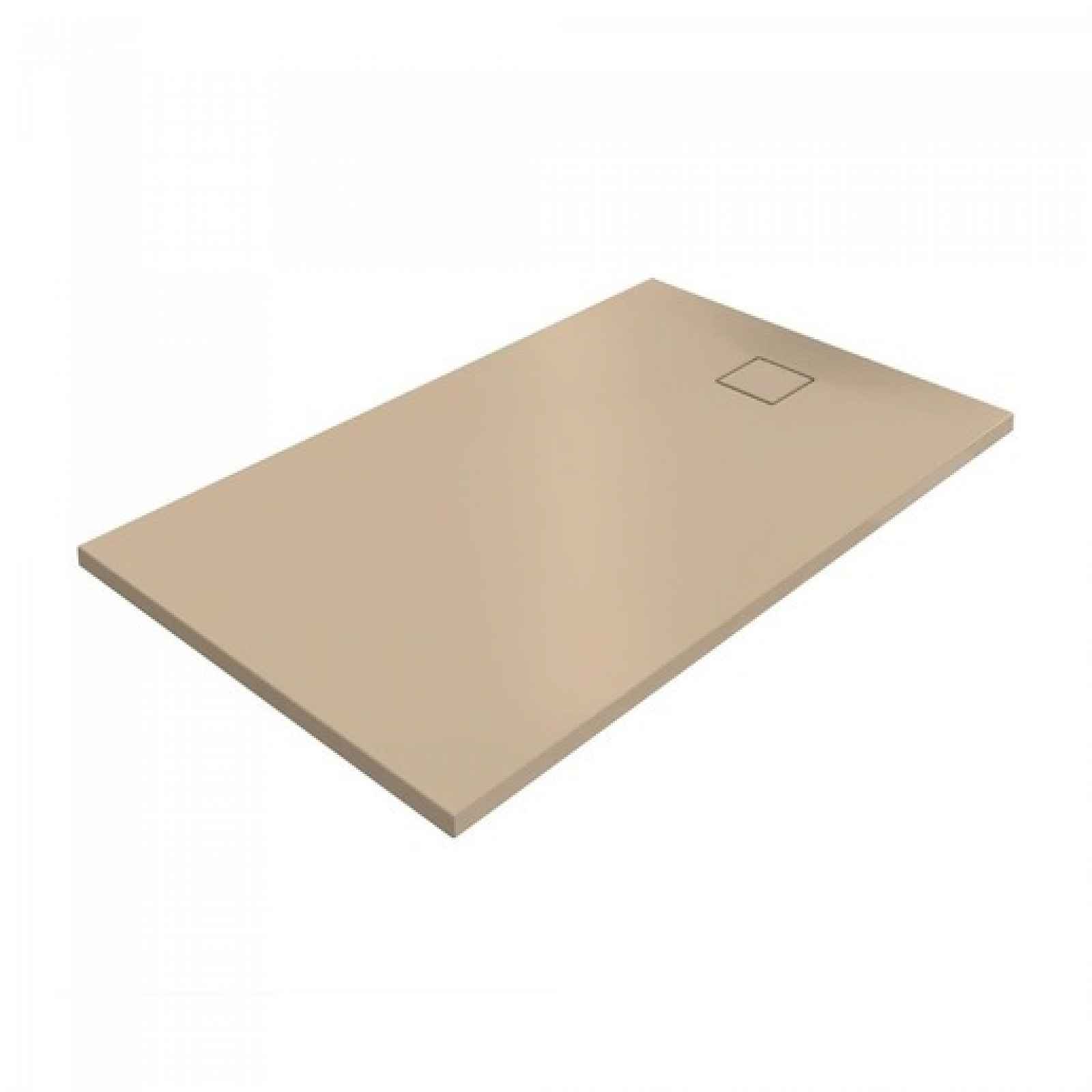 Sprchová vanička obdélníková Huppe EasyFlat 160x90 cm litý mramor béžová matná EF0213.037