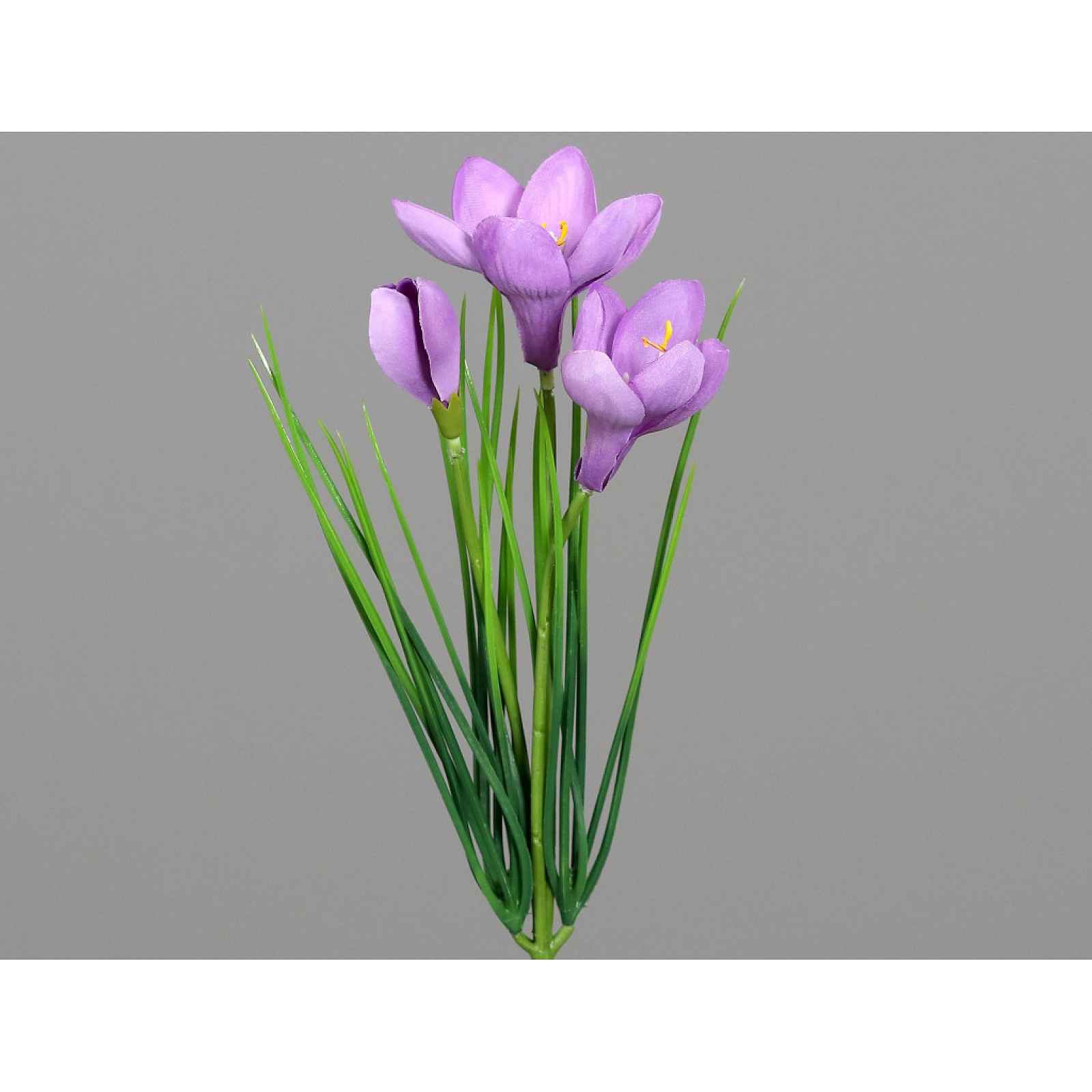 Umělá květina Krokus 30 cm, fialová