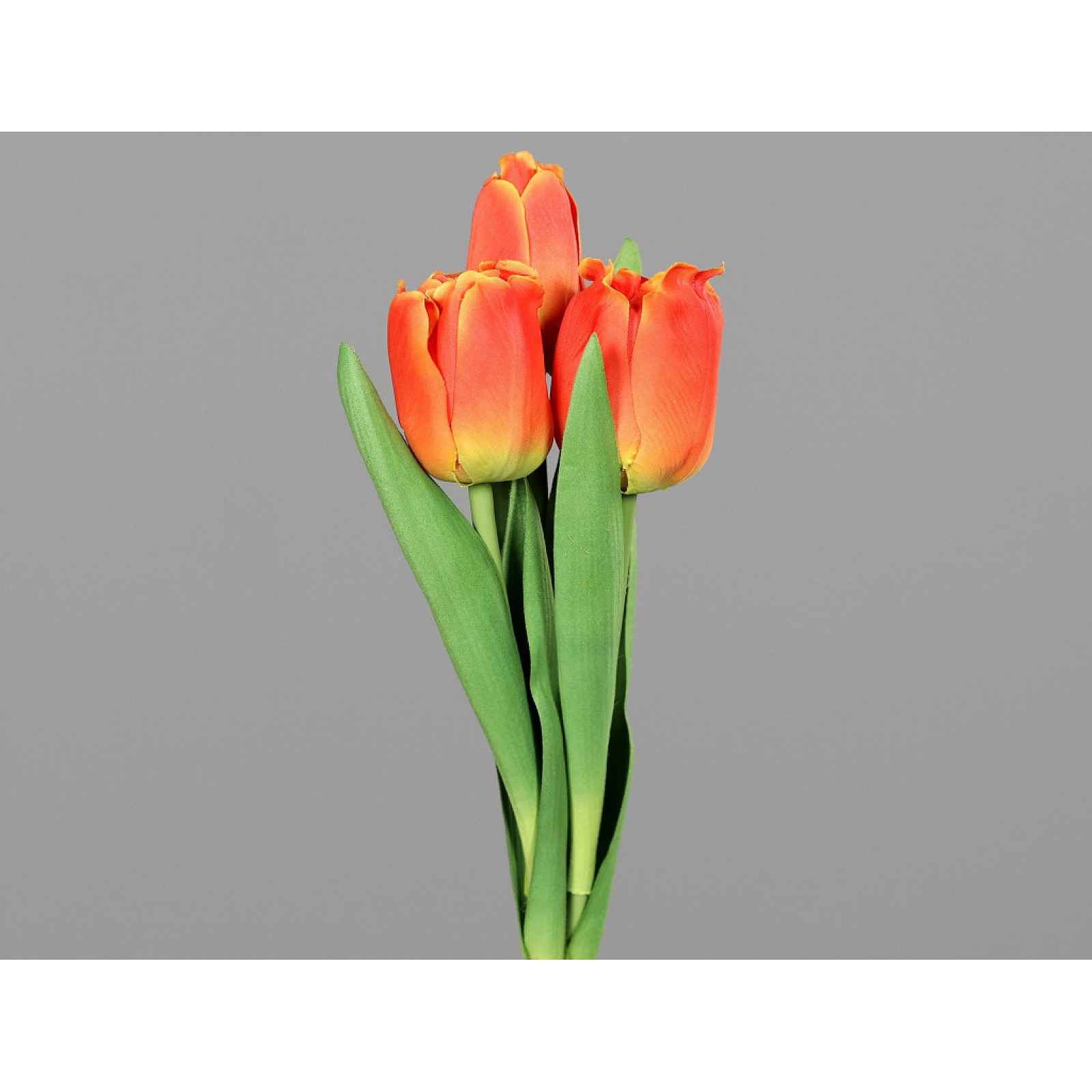 Umělá květina Svazek tulipánů 30 cm, oranžová