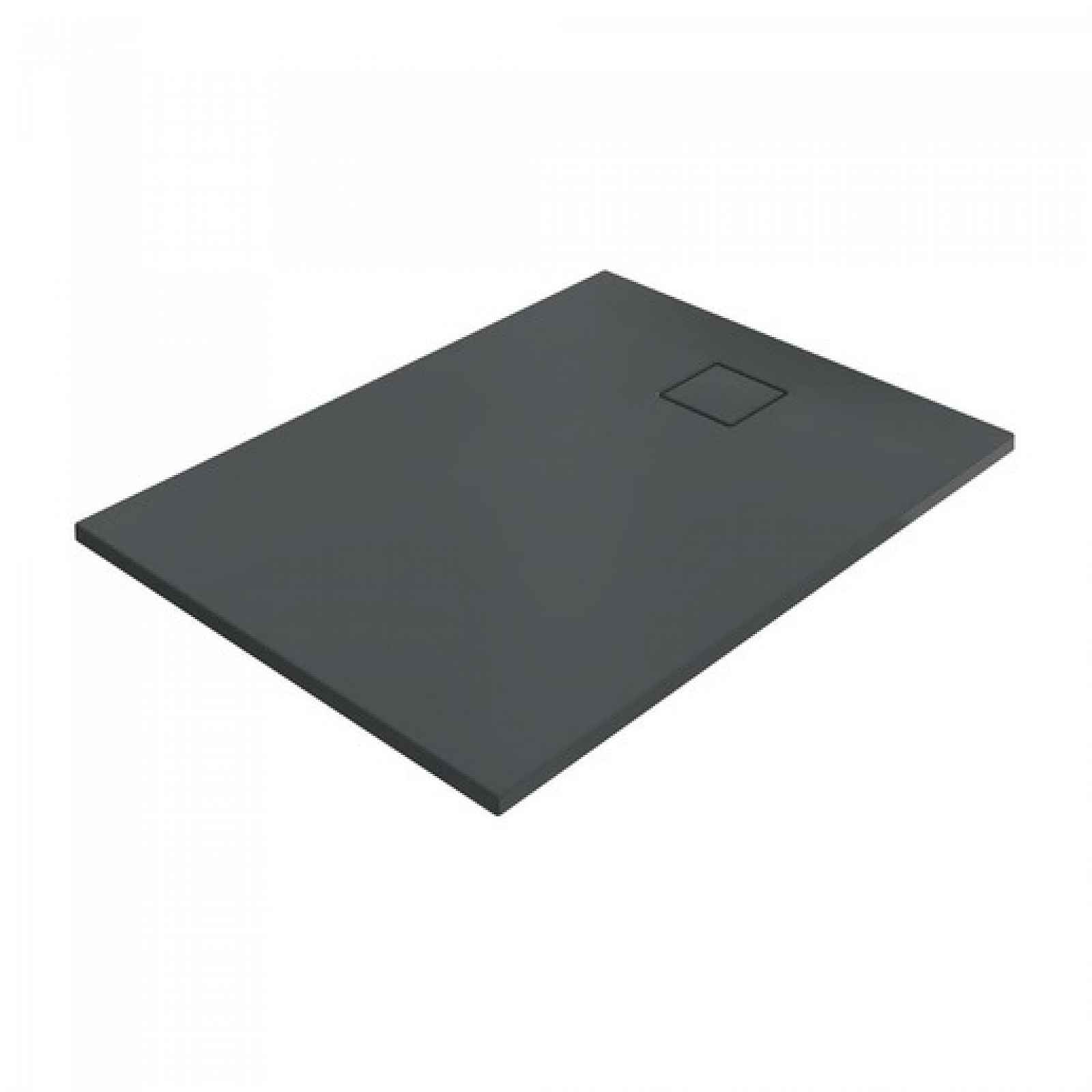 Sprchová vanička obdélníková Huppe EasyFlat 100x80 cm litý mramor antracitová matná EF0203.128
