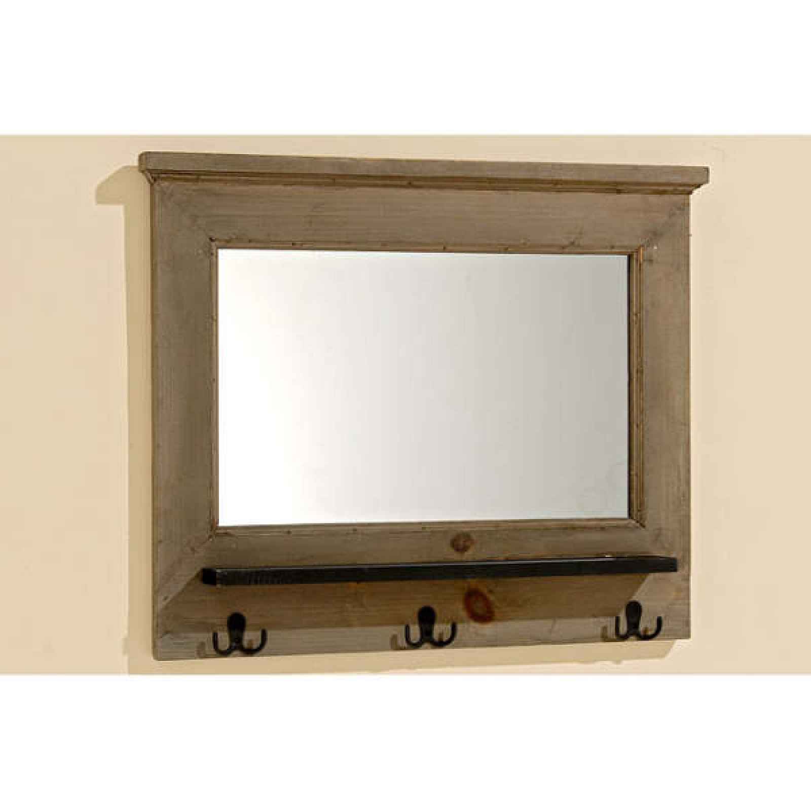 Zrcadlo GOTEBORG dřevo/sklo 60x50cm