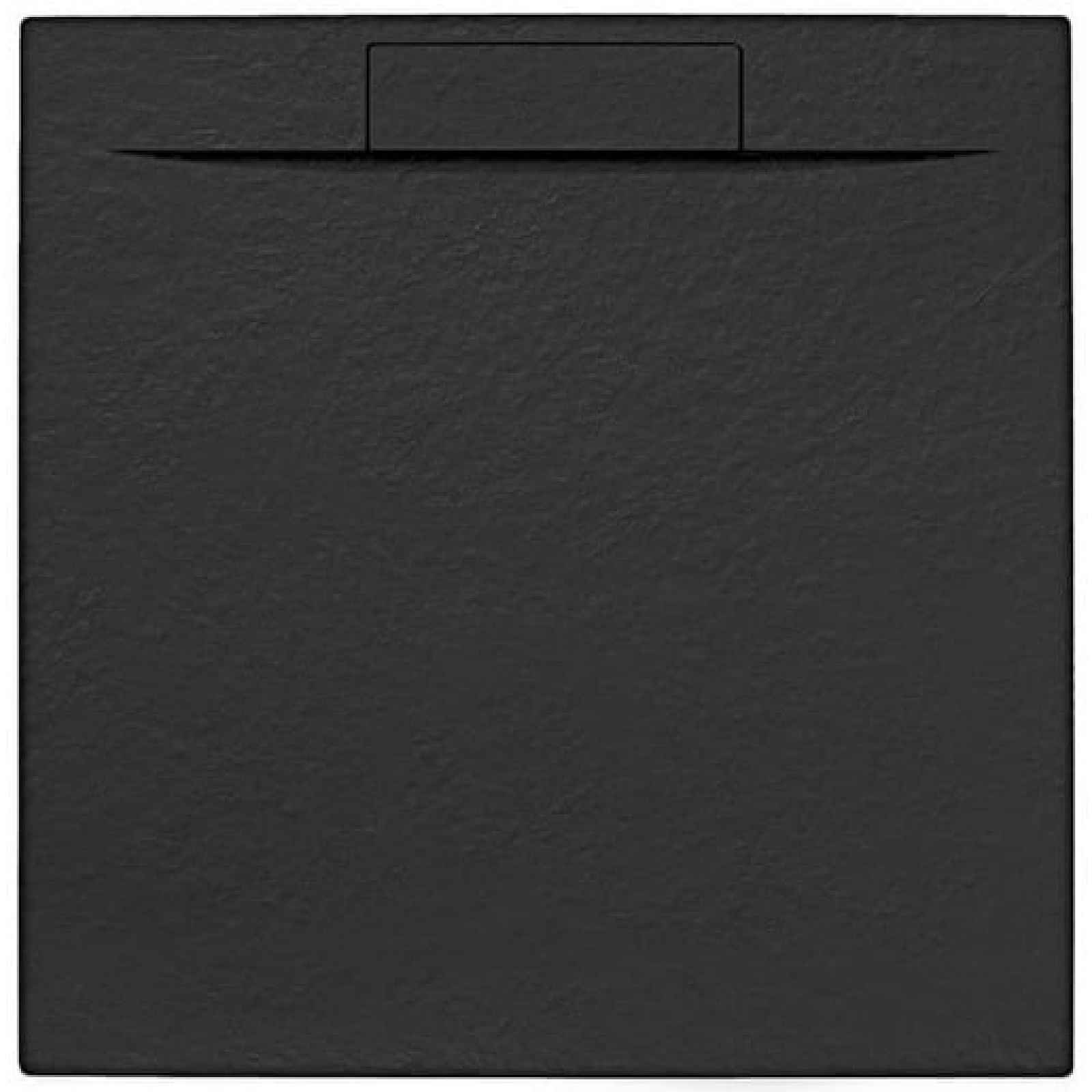 Sprchová vanička čtvercová SAT Fusion 90x90 cm litý mramor Grafito  SATFU9090G