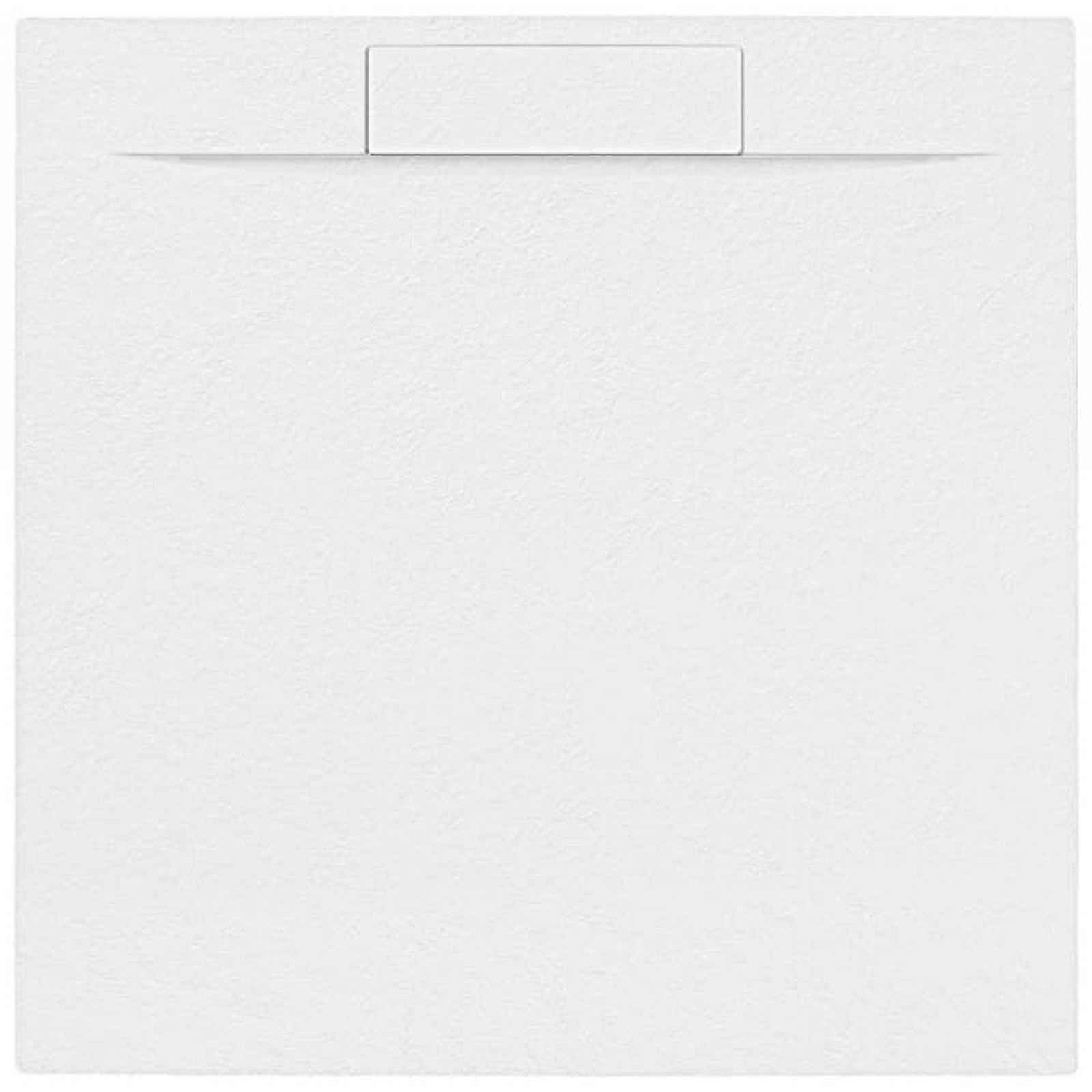 Sprchová vanička čtvercová SAT Fusion 90x90 cm litý mramor Blanco SATFU9090BL