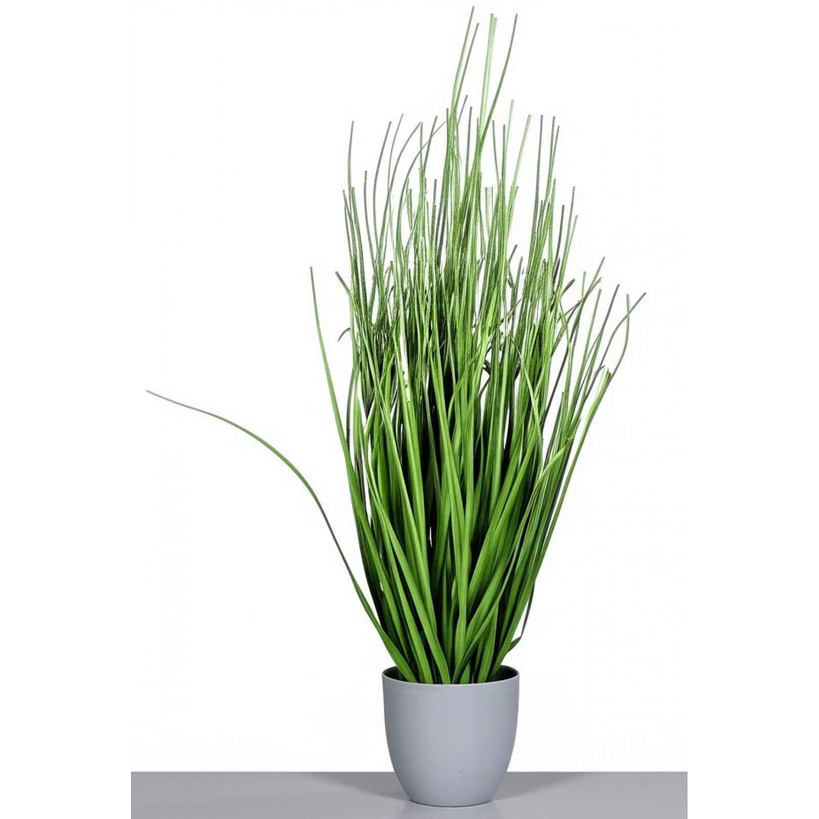 Umělá rostlina v květináči Tráva 80 cm, zelená