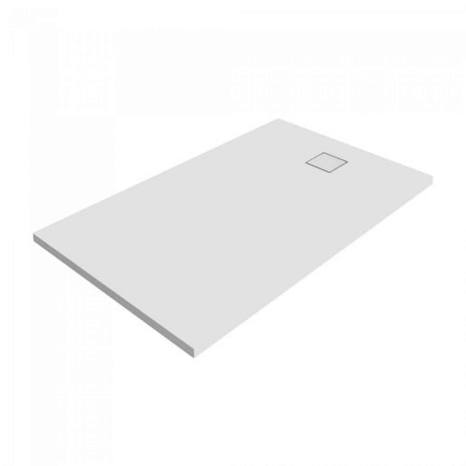 Sprchová vanička obdélníková Huppe EasyFlat 160x80 cm litý mramor bílá matná EF0206.083