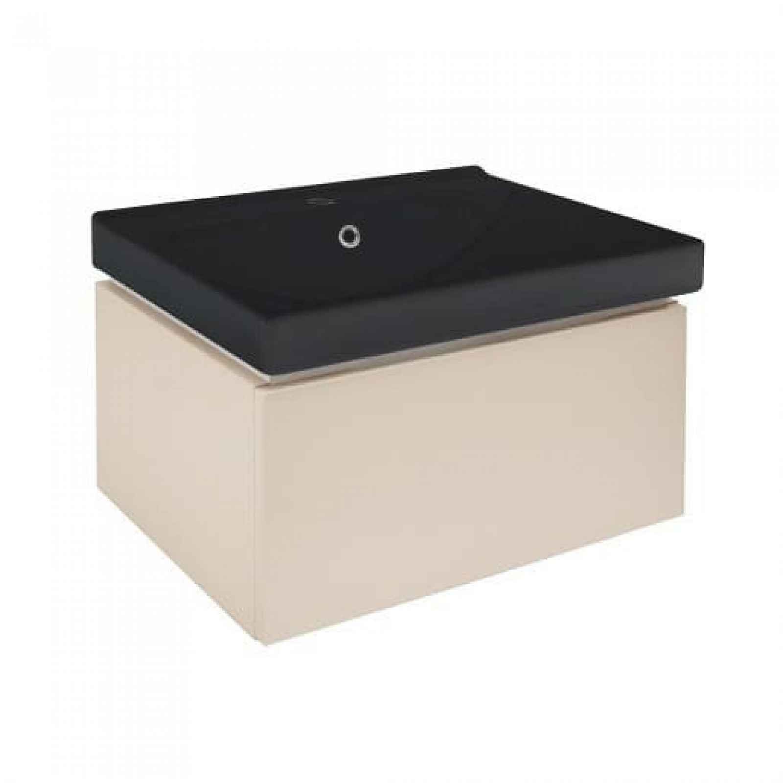 Koupelnová skříňka s umyvadlem SAT Feel 60x30x46 cm pískově béžová mat SATFEEL60BEU1MB