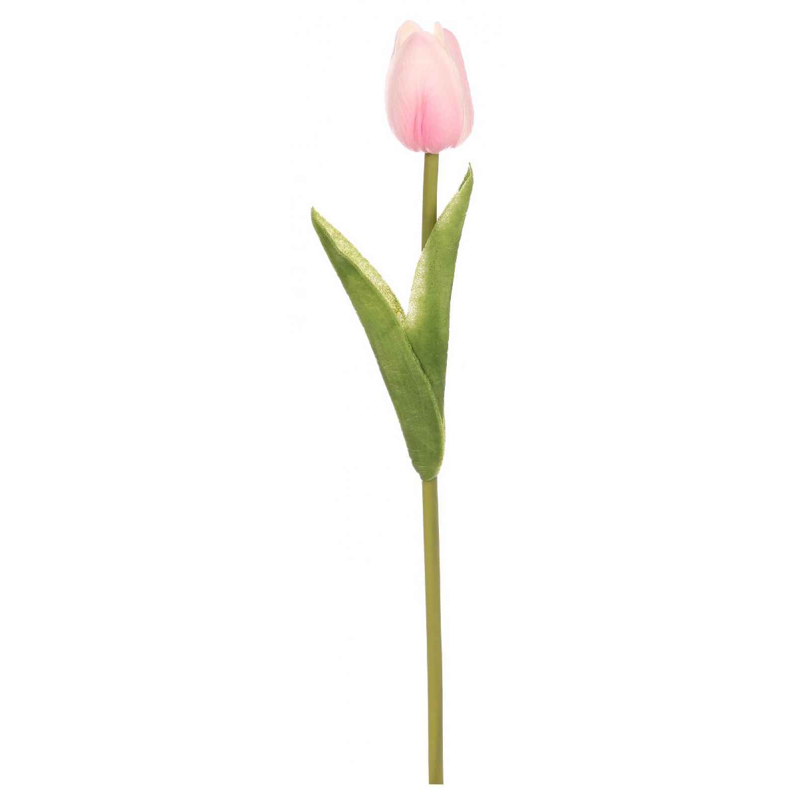 Umělá květina Tulipán 34 cm, světle růžová