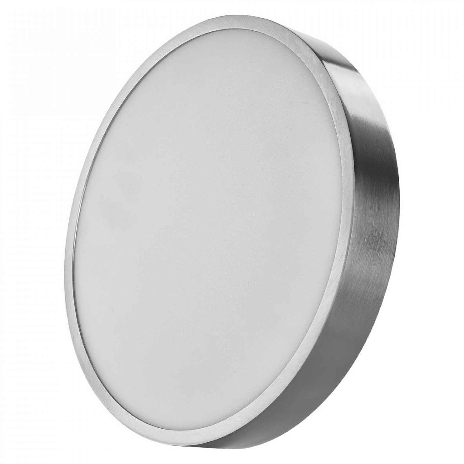 Stropní/nástěnné LED osvětlení Nexxo 30 cm, broušený nikl, kulaté
