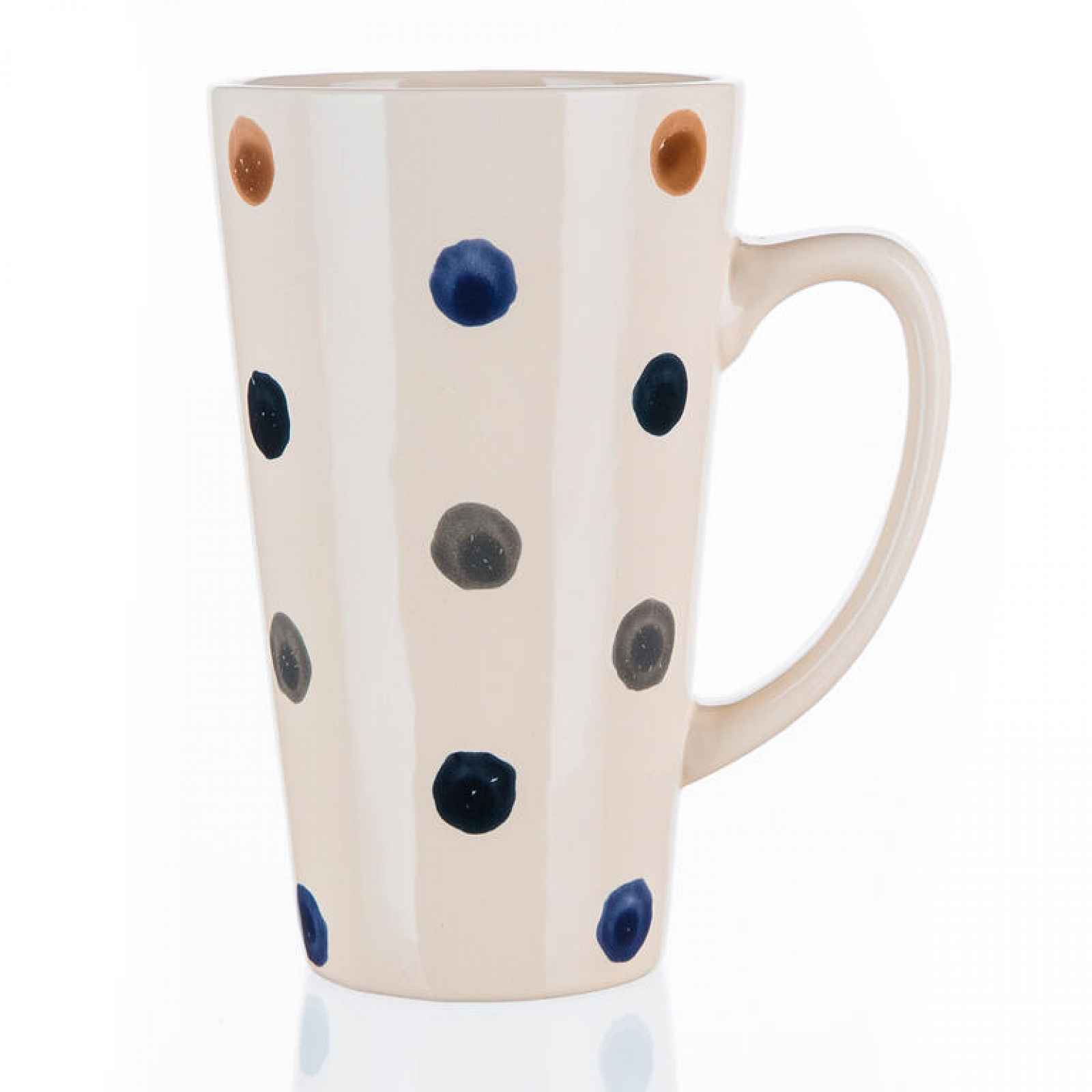 Banquet Keramický hrnek DOTS vysoký 450 ml