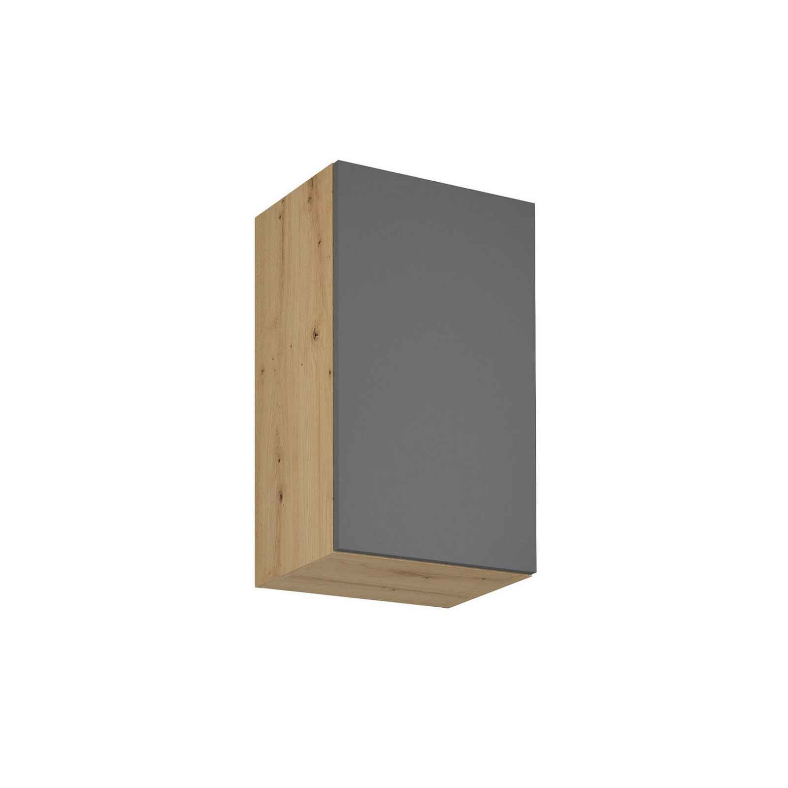 Závěsná kuchyňská skříňka LANGEN G45-P/L Dub artisan/šedá
