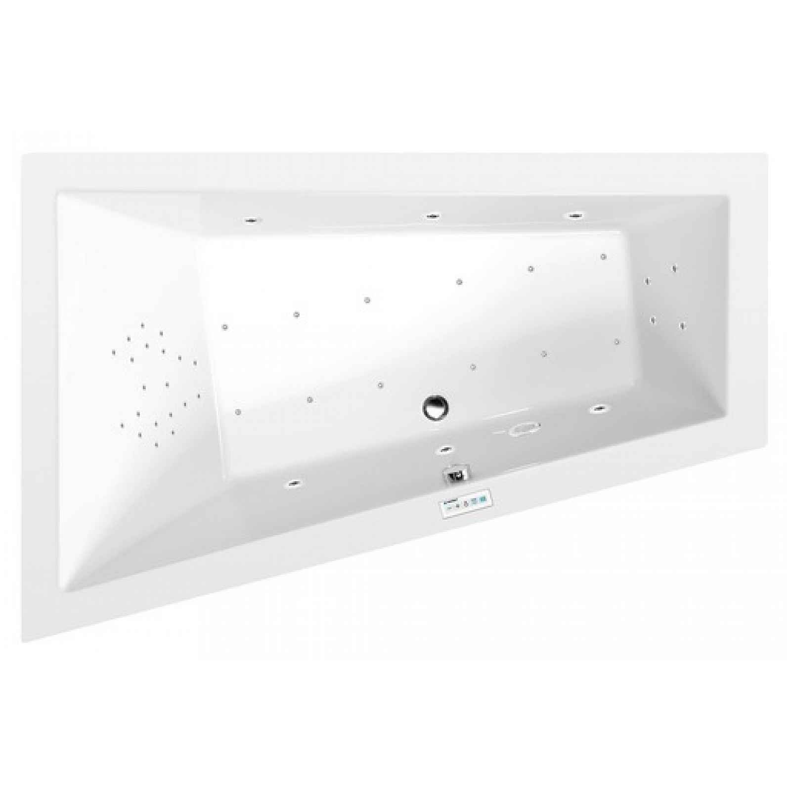 Masážní vana Polysan Triangl 180x120 cm Highline Hydro-Air akrylát levá 19611.6010