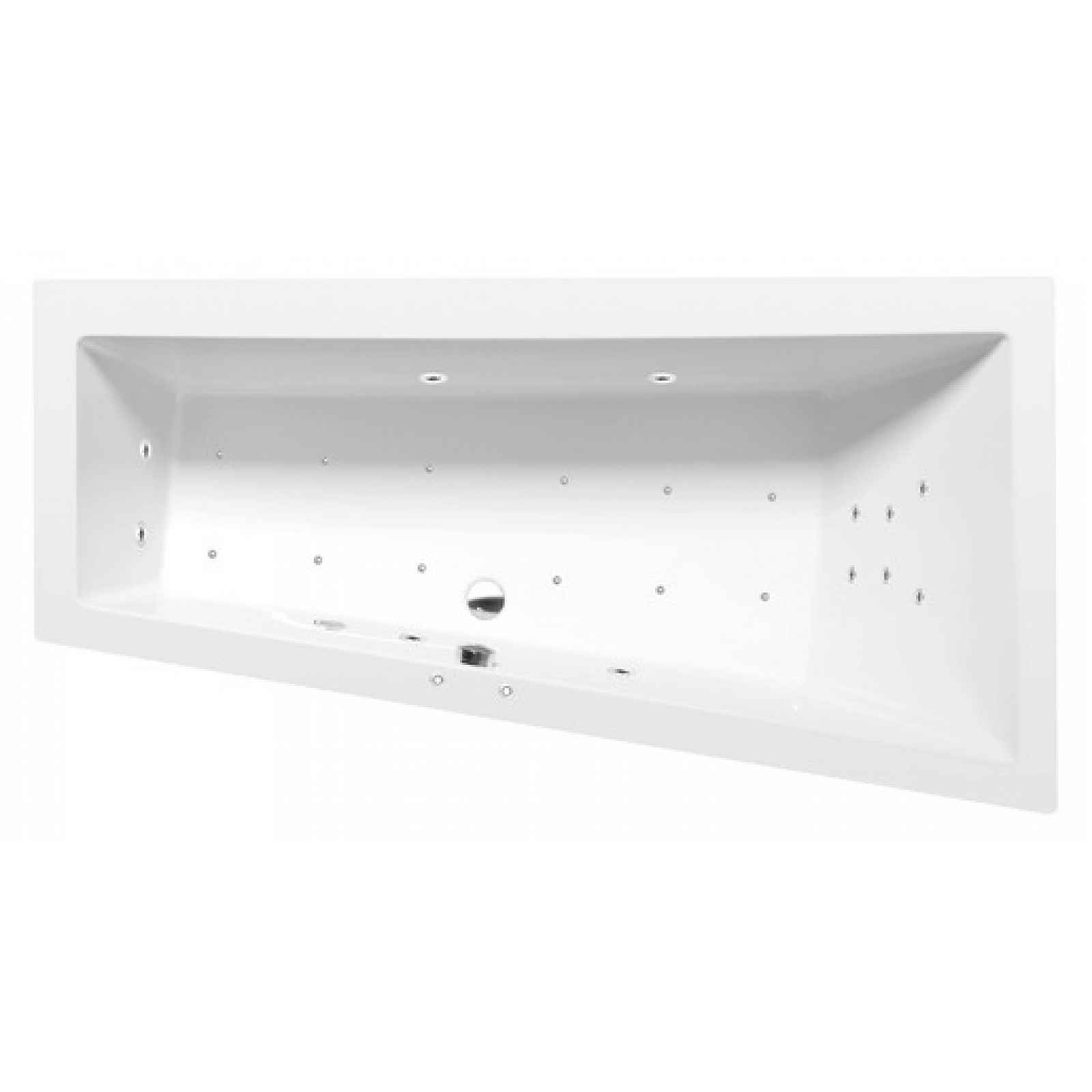 Masážní vana Polysan Andra 180x90 cm Attraction Hydro-Air akrylát pravá 78771.4010