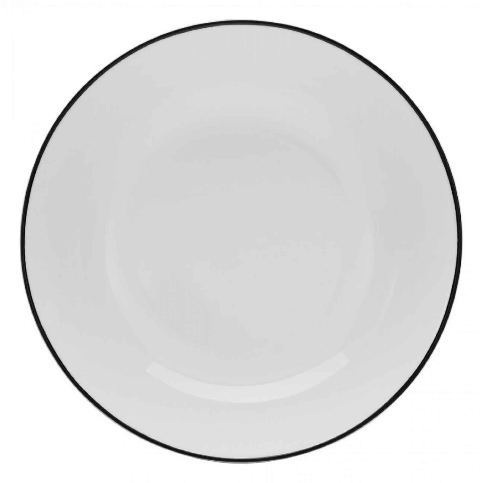 Hluboký talíř Luna Black Line 20 cm, bílý