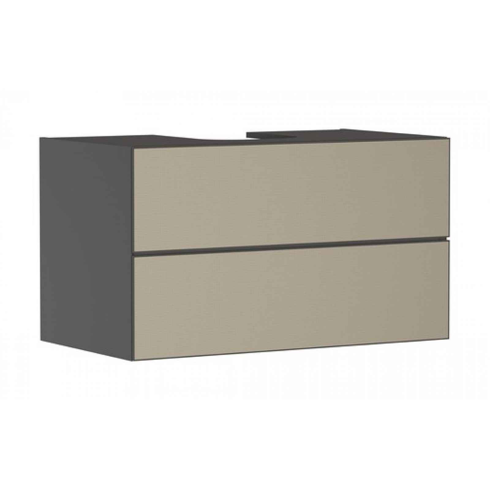 Skříňka pod umyvadlo pod desku Hansgrohe Xevolos E 98x55,5x55 cm břidlicová matná šedá mat 54192390