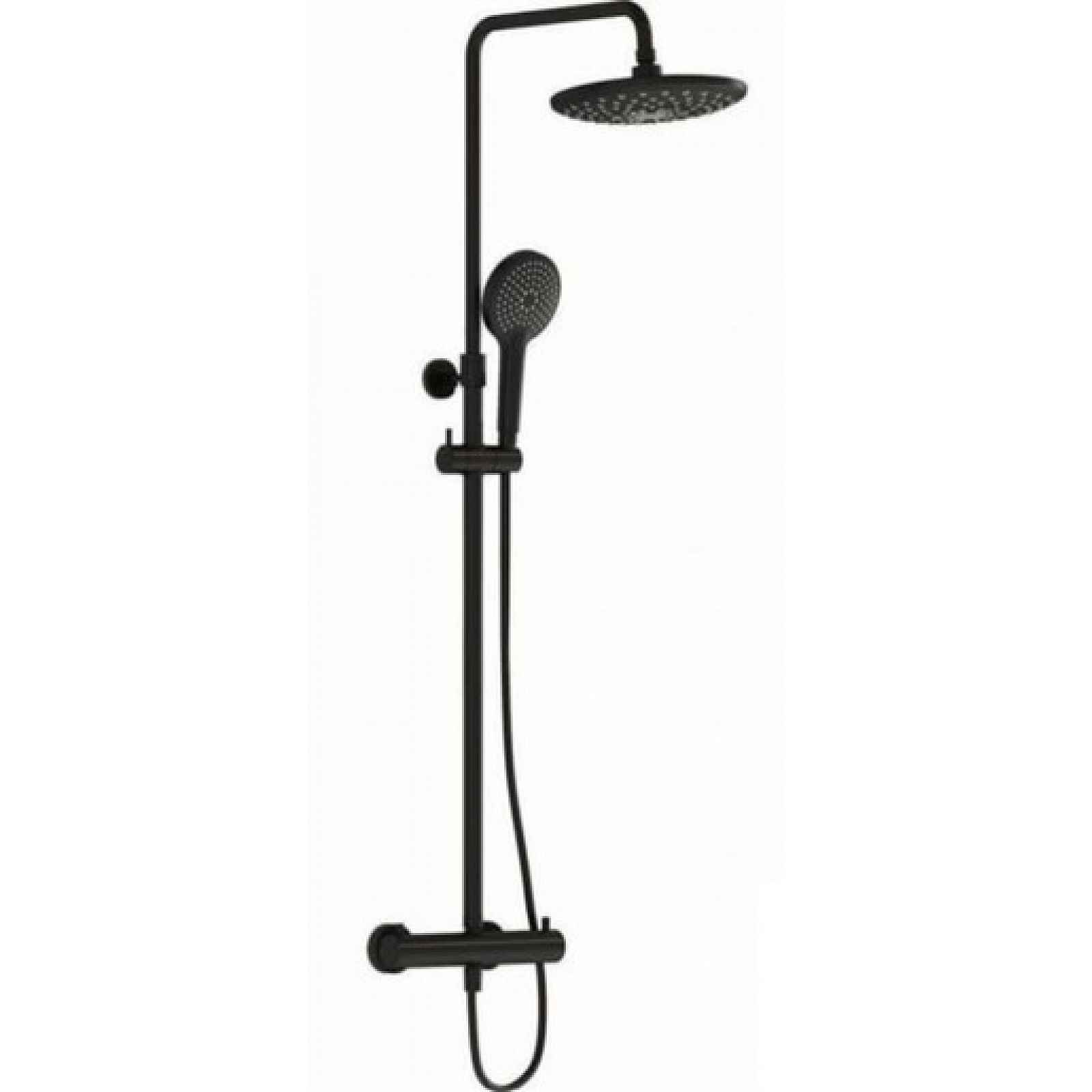Sprchový systém VITRA s termostatickou baterií černá mat A4720536EXP