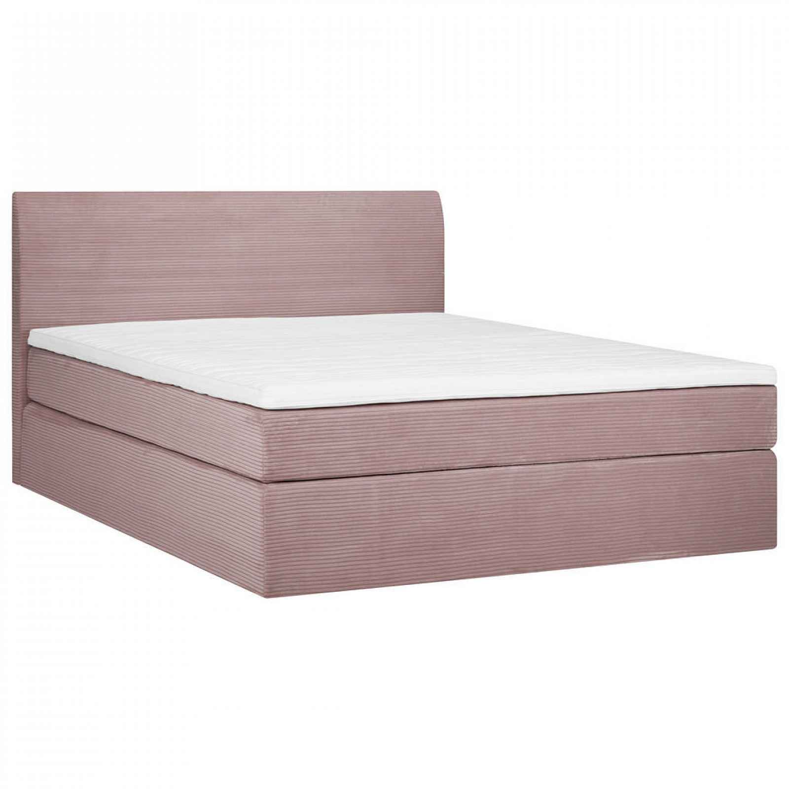 Carryhome BOXSPRINGOVÁ POSTEL, 160/200 cm, textil, růžová - Postele boxspring - 001408005313