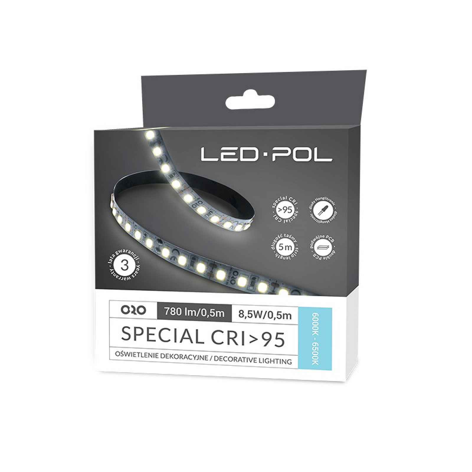 LED pásek Led-Pol 4 000–4 500 K 17 W/m