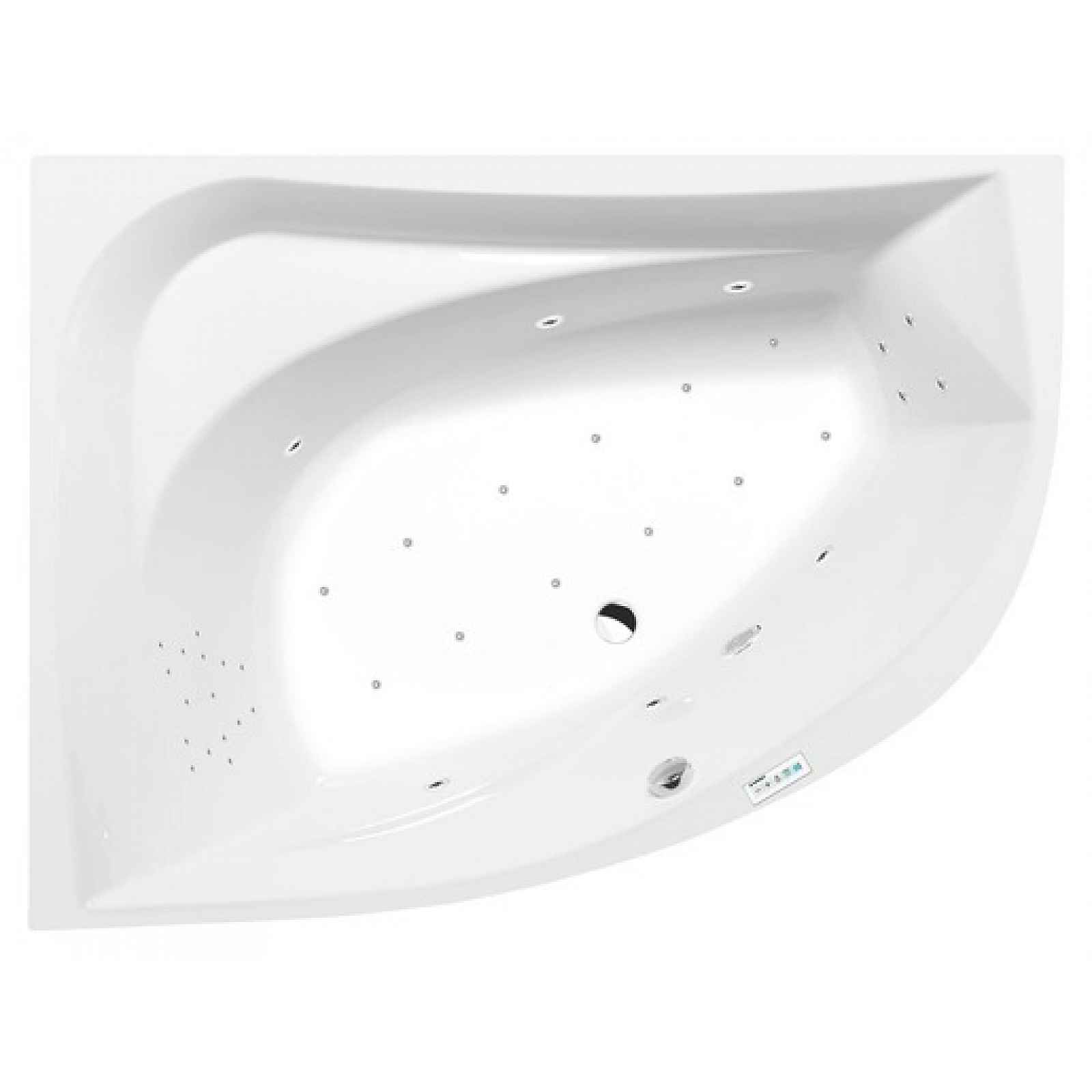 Masážní vana Polysan Tanya 160x120 cm Highline Hydro-Air akrylát levá 65119.6010