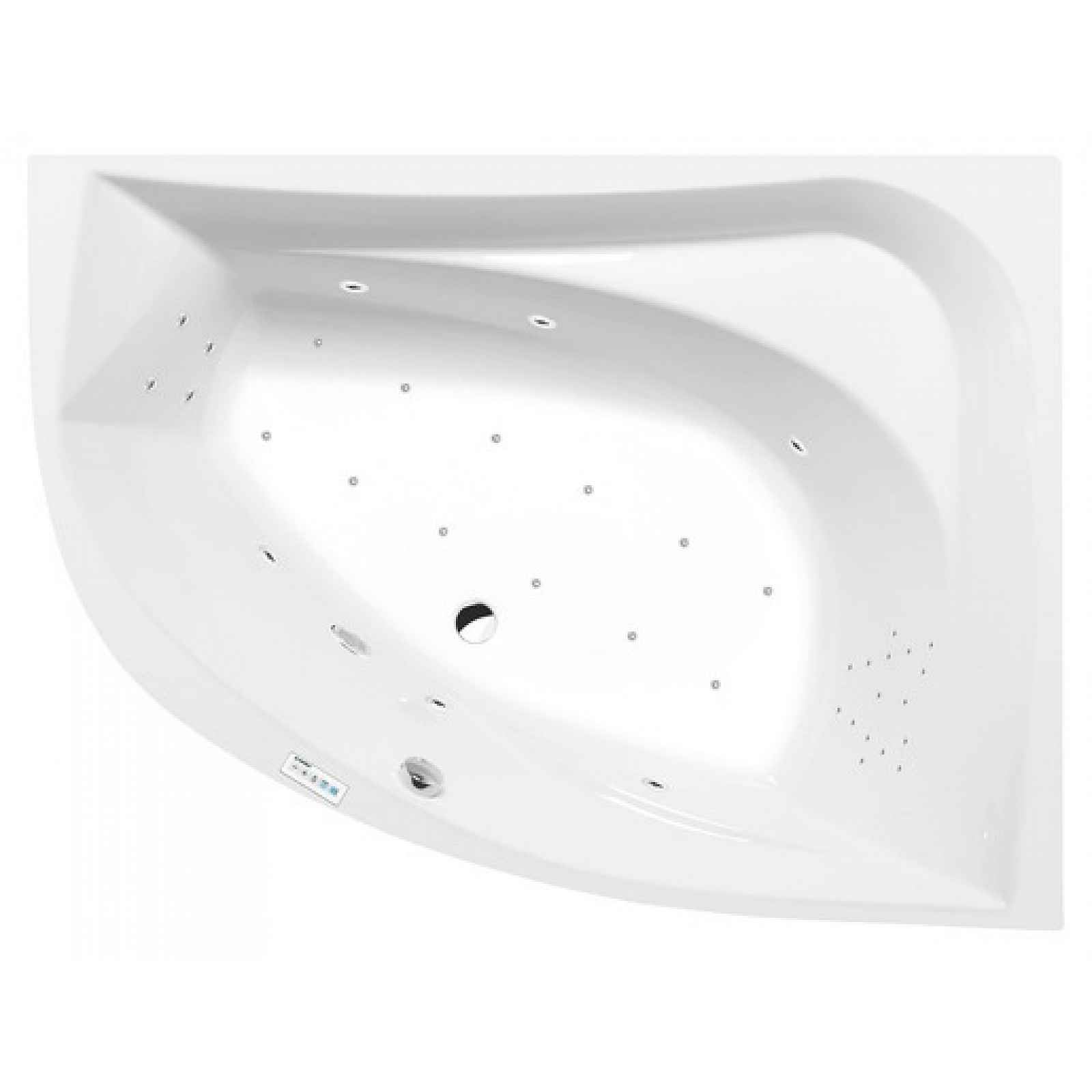 Masážní vana Polysan Tanya 160x120 cm Highline Hydro-Air akrylát pravá 66119.6010