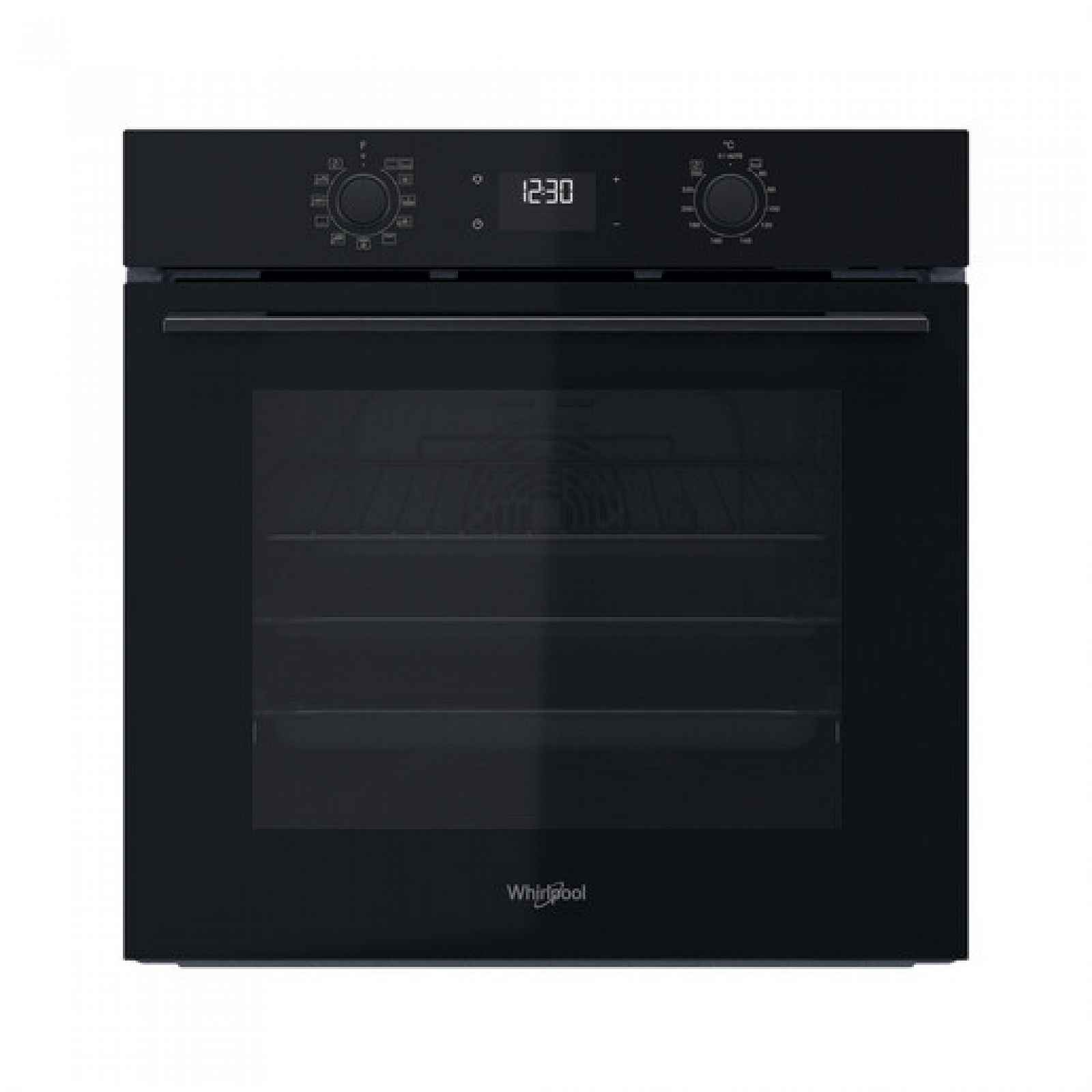 Whirlpool vestavná elektrická trouba černá barva, samočištění OMK58HU1B