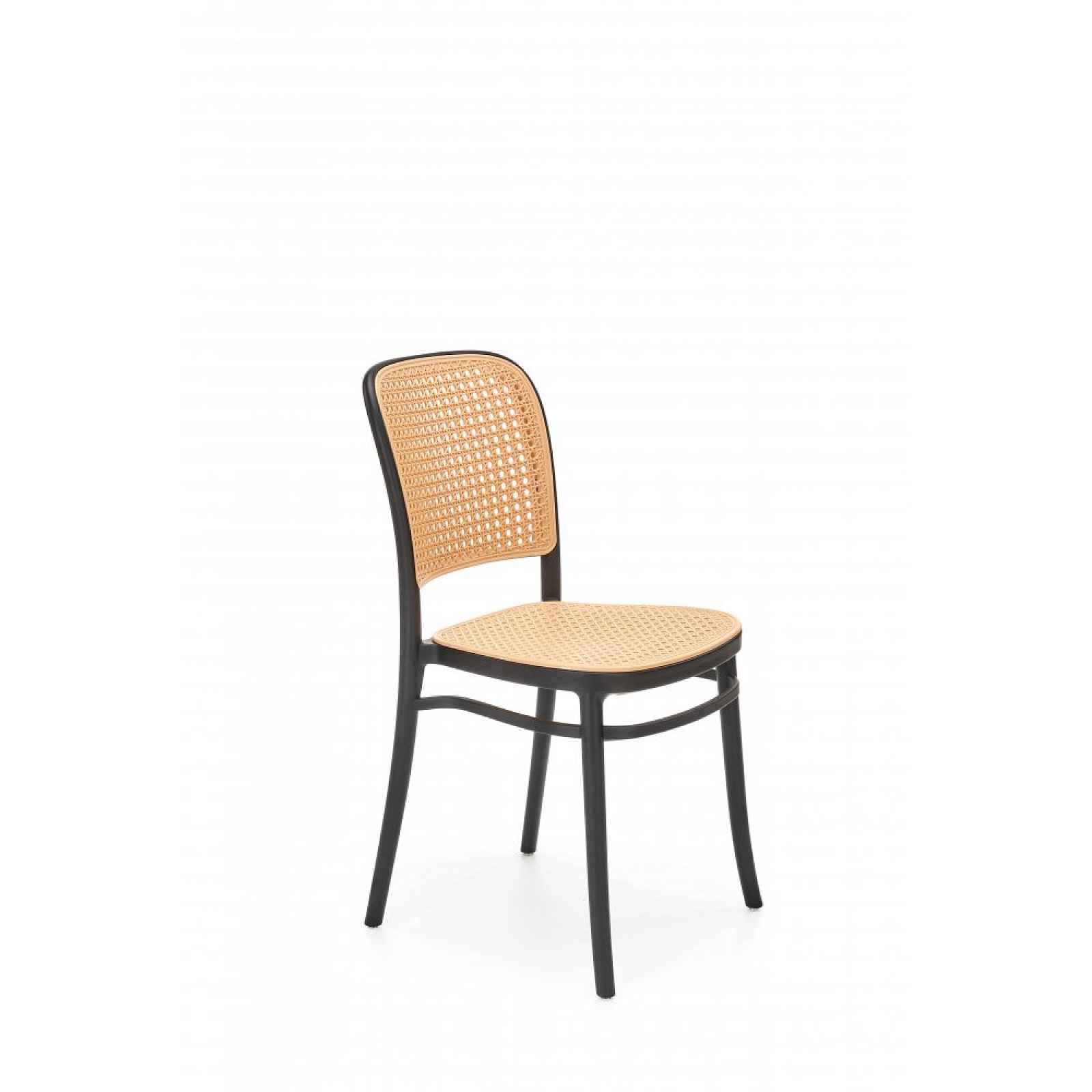 Jídelní židle z polypropylenu v barevném provedení: přírodní / černá